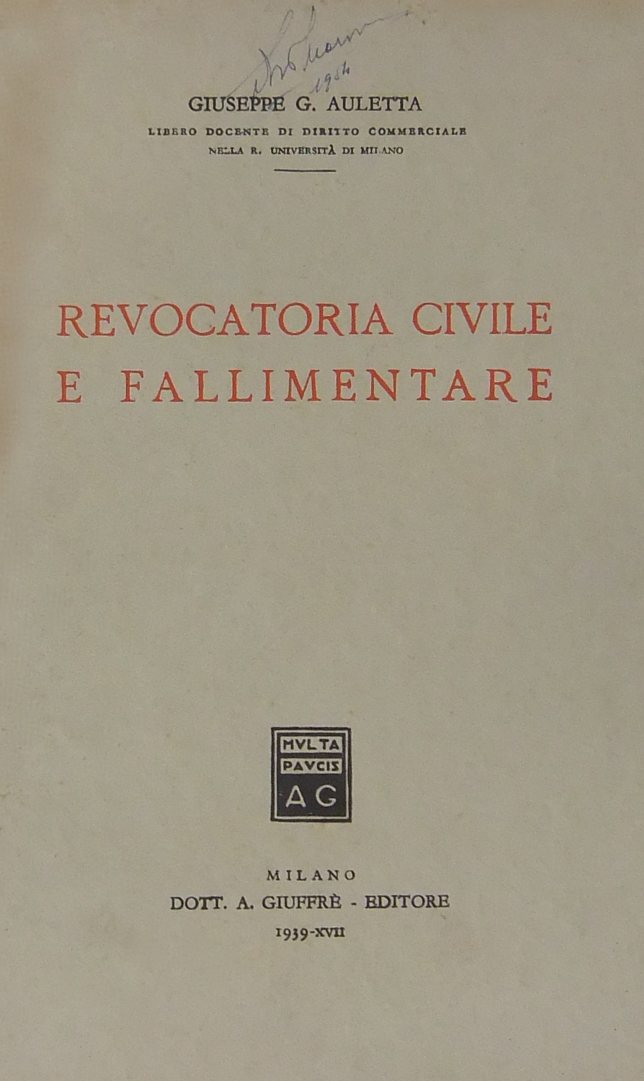 Revocatoria civile e fallimentare