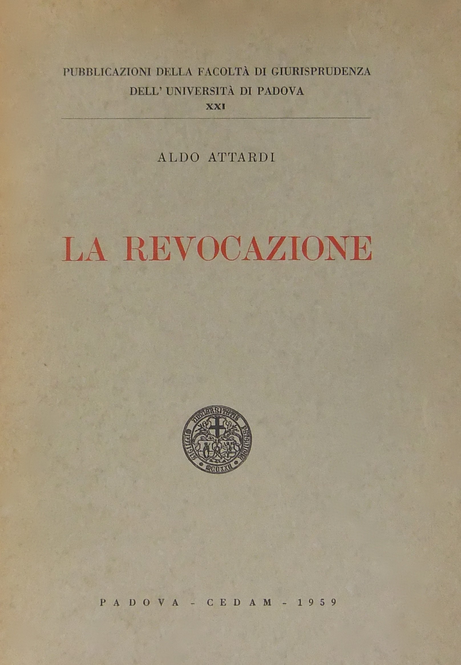 La revocazione