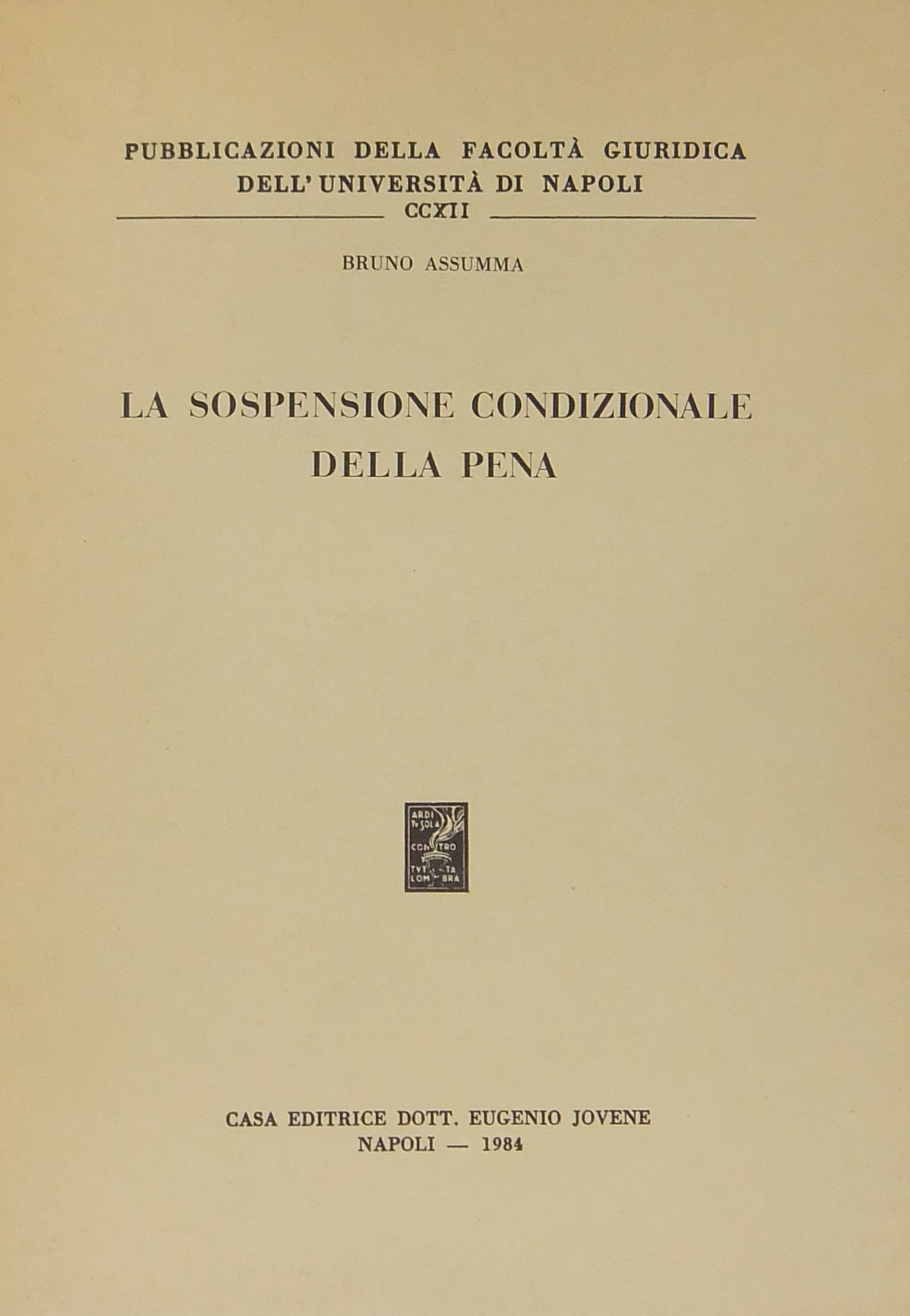 La sospensione condizionale della pena