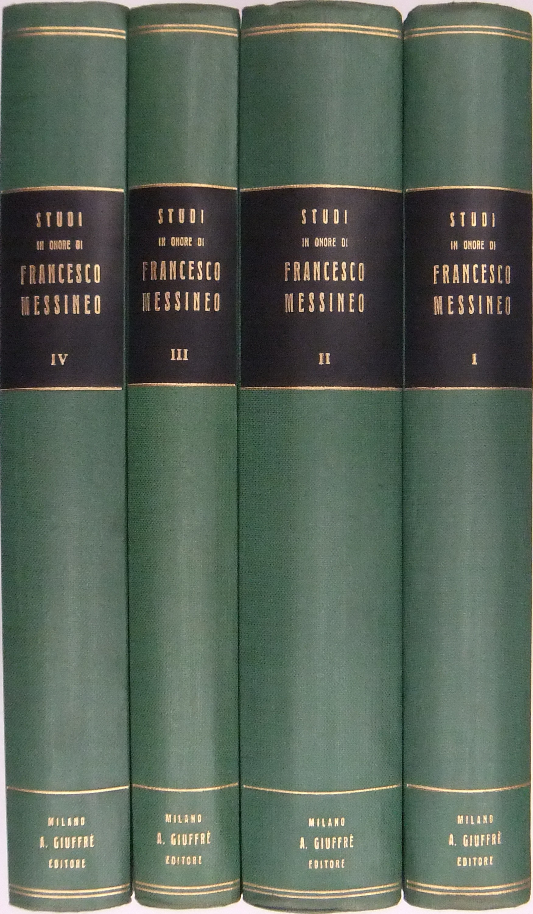 Studi in onore di Francesco Messineo per il suo XX