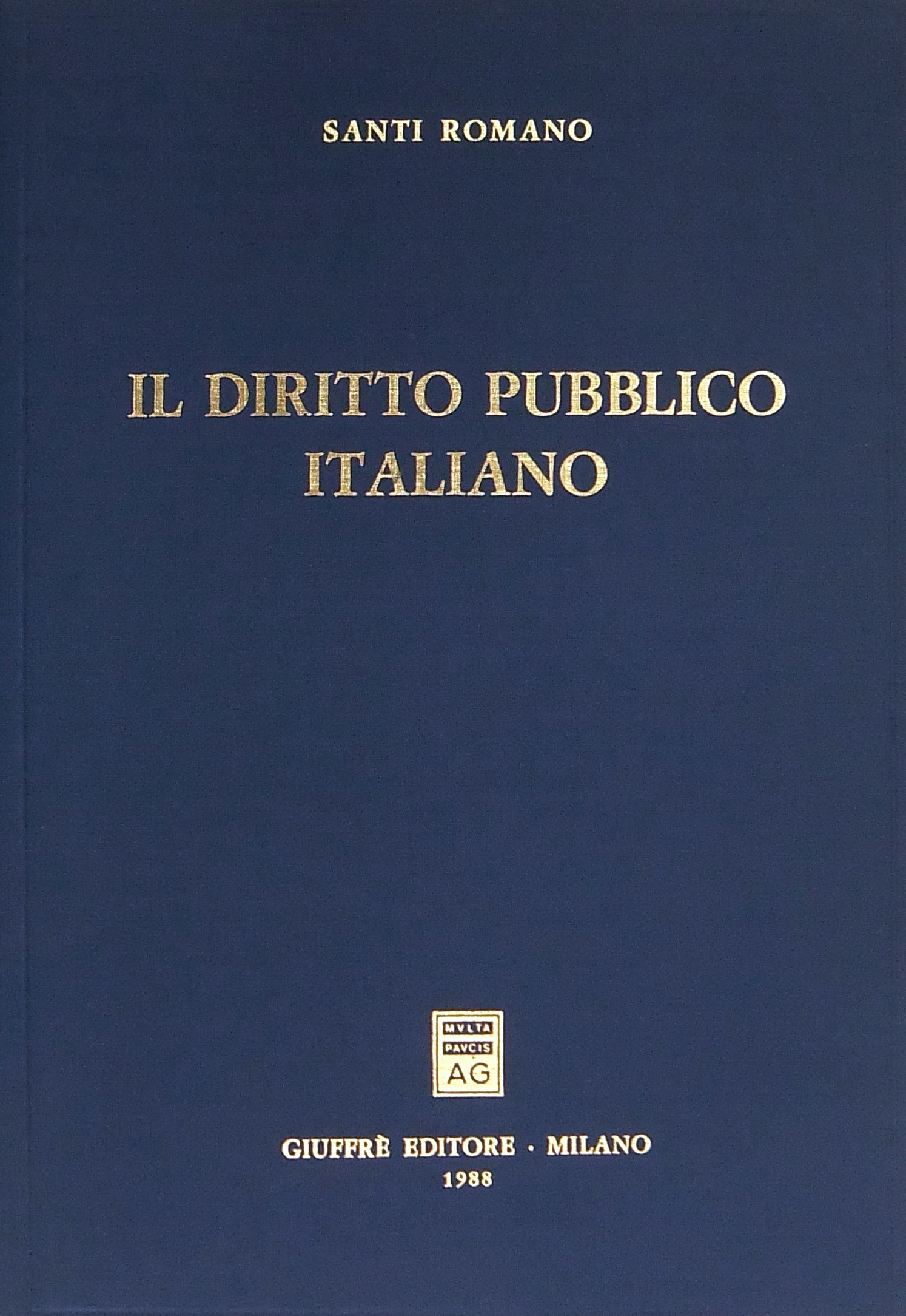 Il diritto pubblico italiano
