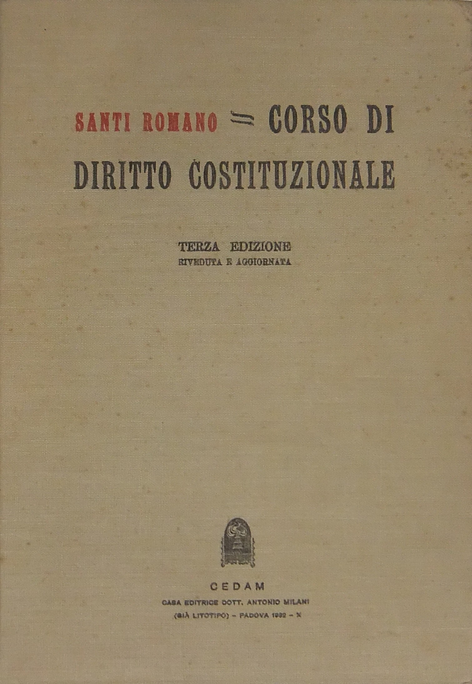 Corso di diritto costituzionale