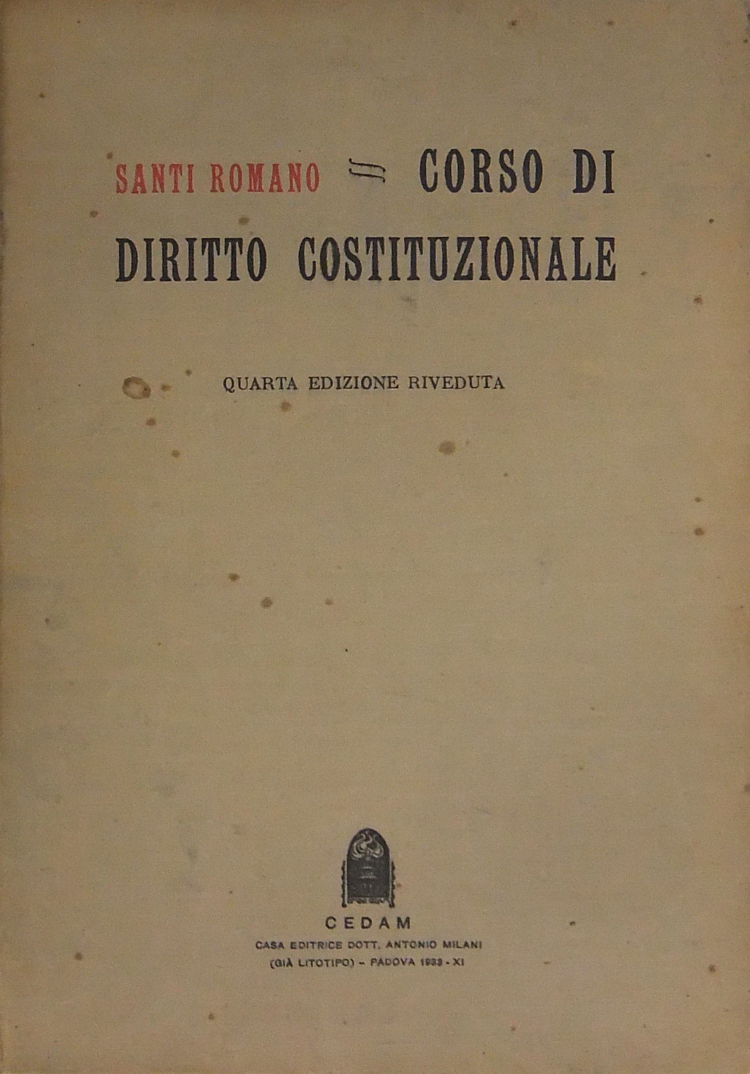 Corso di diritto costituzionale