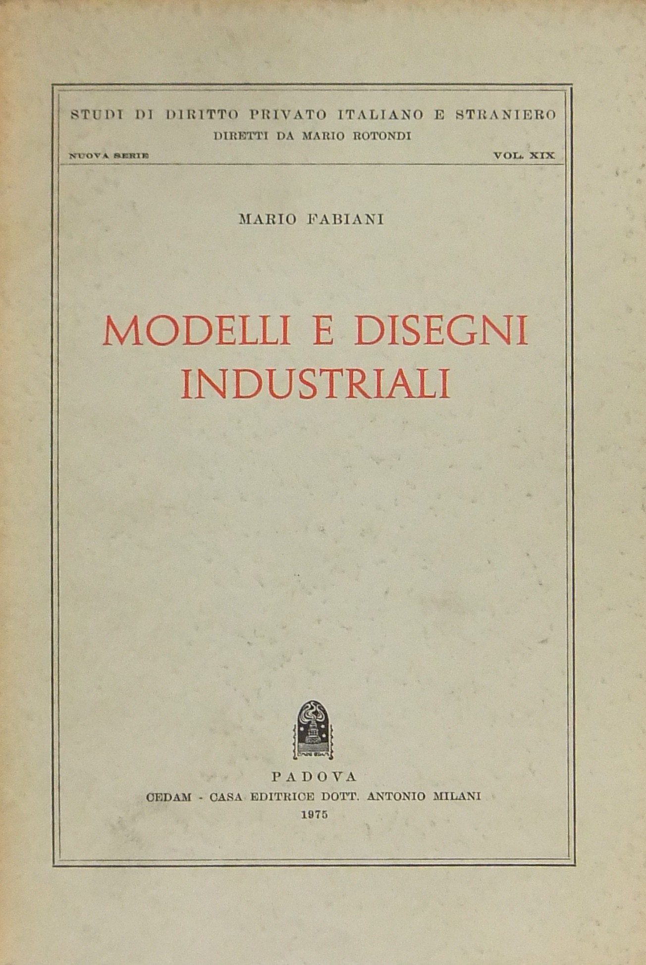 Modelli e disegni industriali