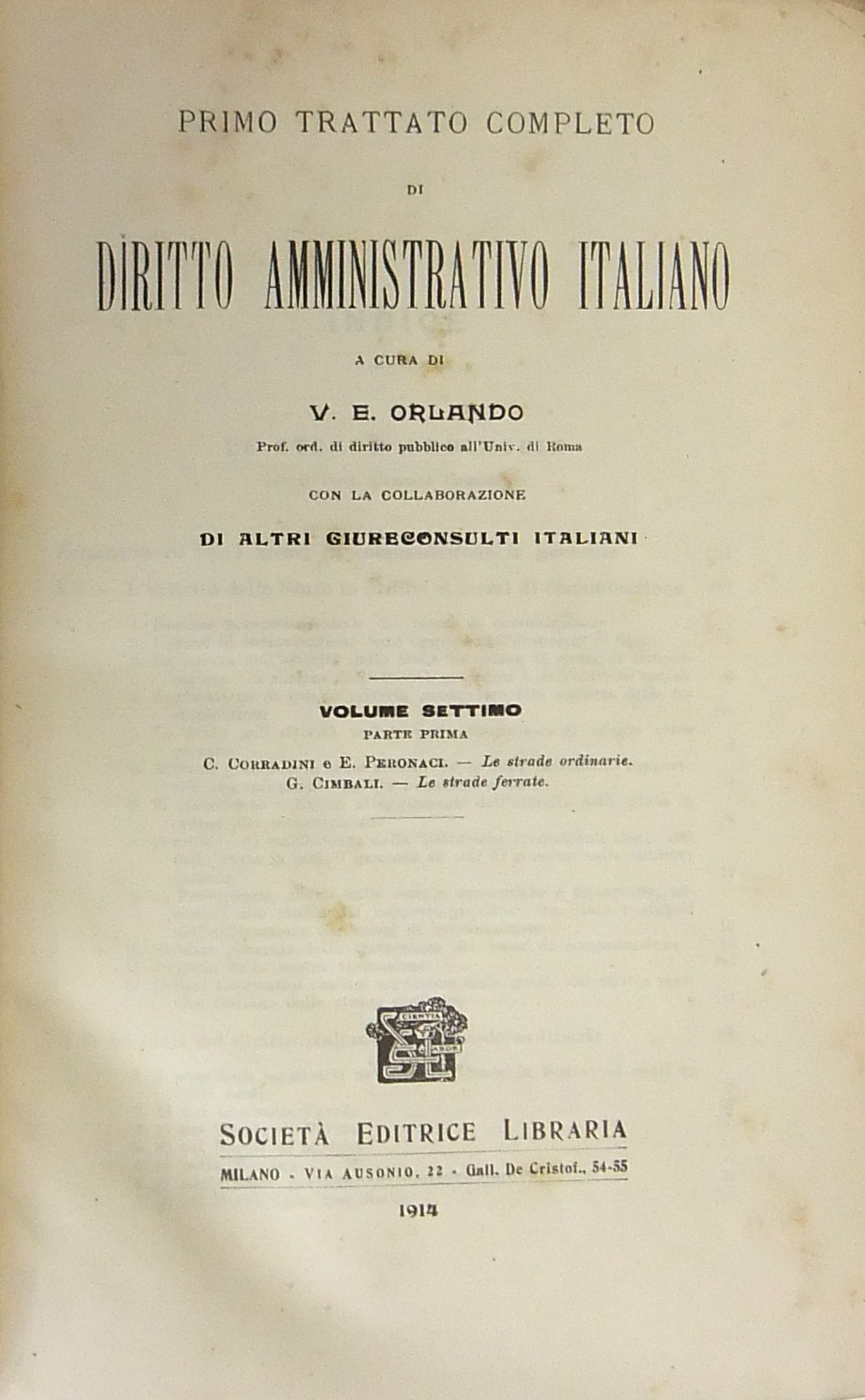 Primo trattato completo di diritto amministrativo