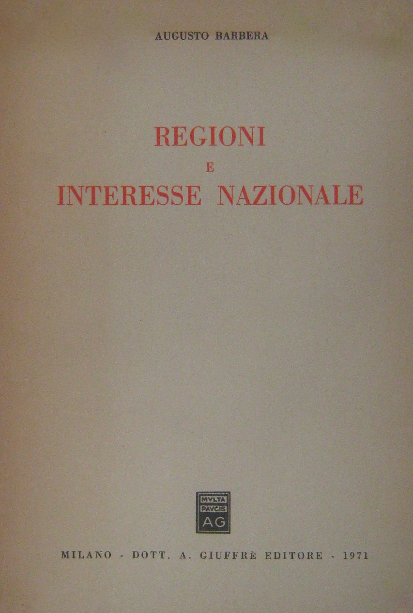 Regioni e interesse nazionale