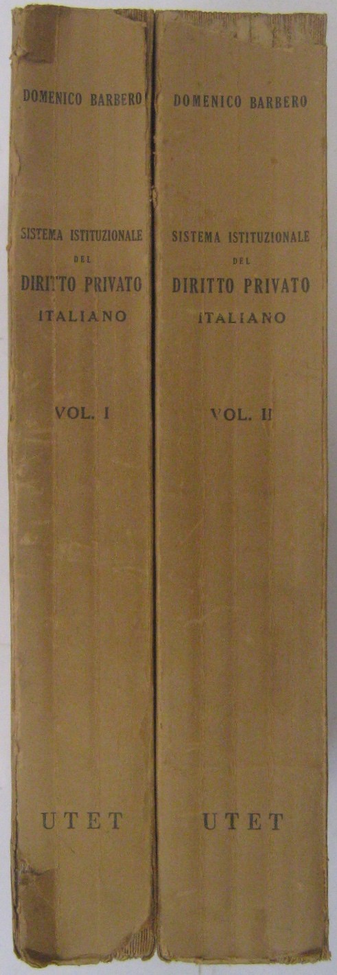 Sistema istituzionale del diritto privato italiano