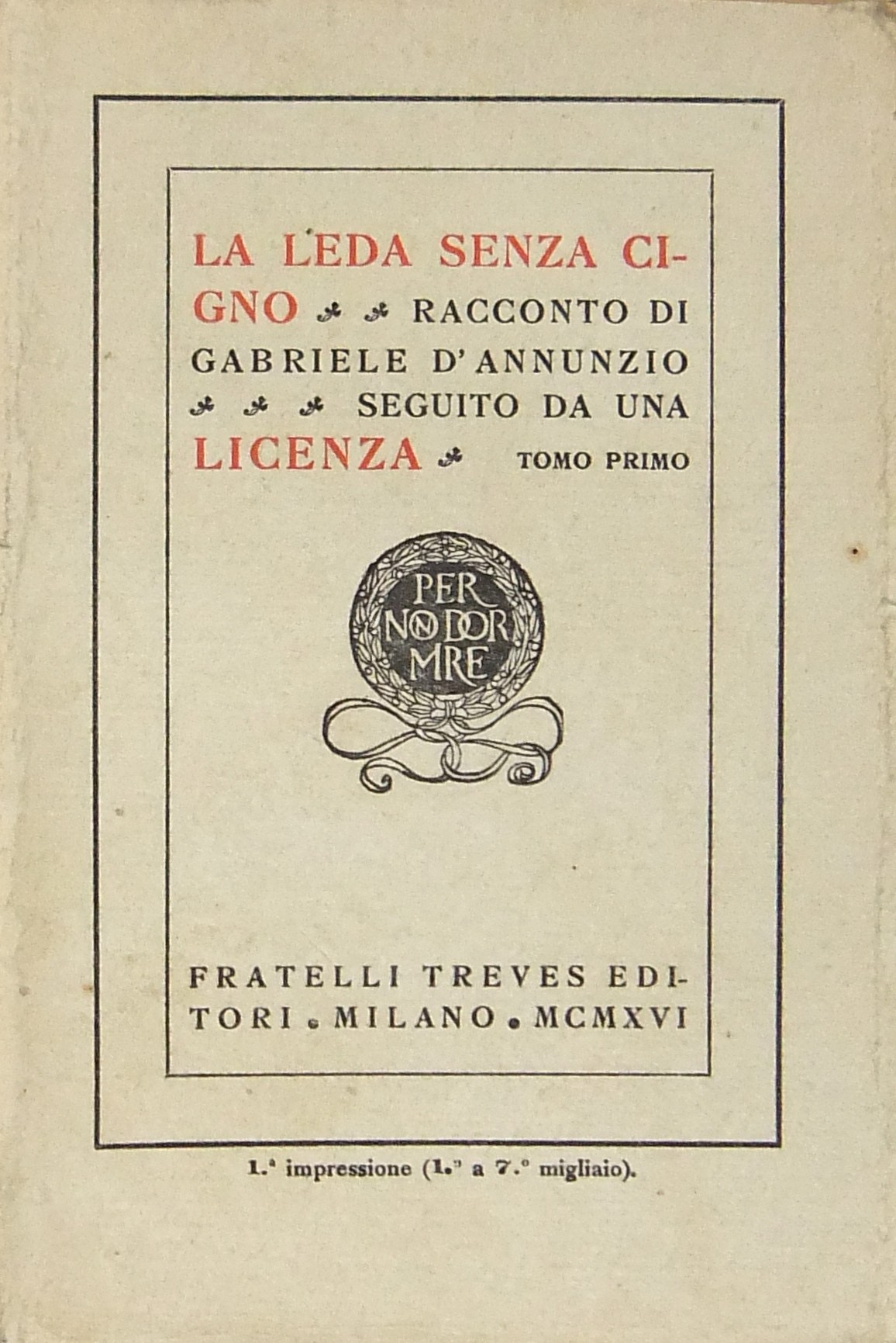 La leda senza cigno.