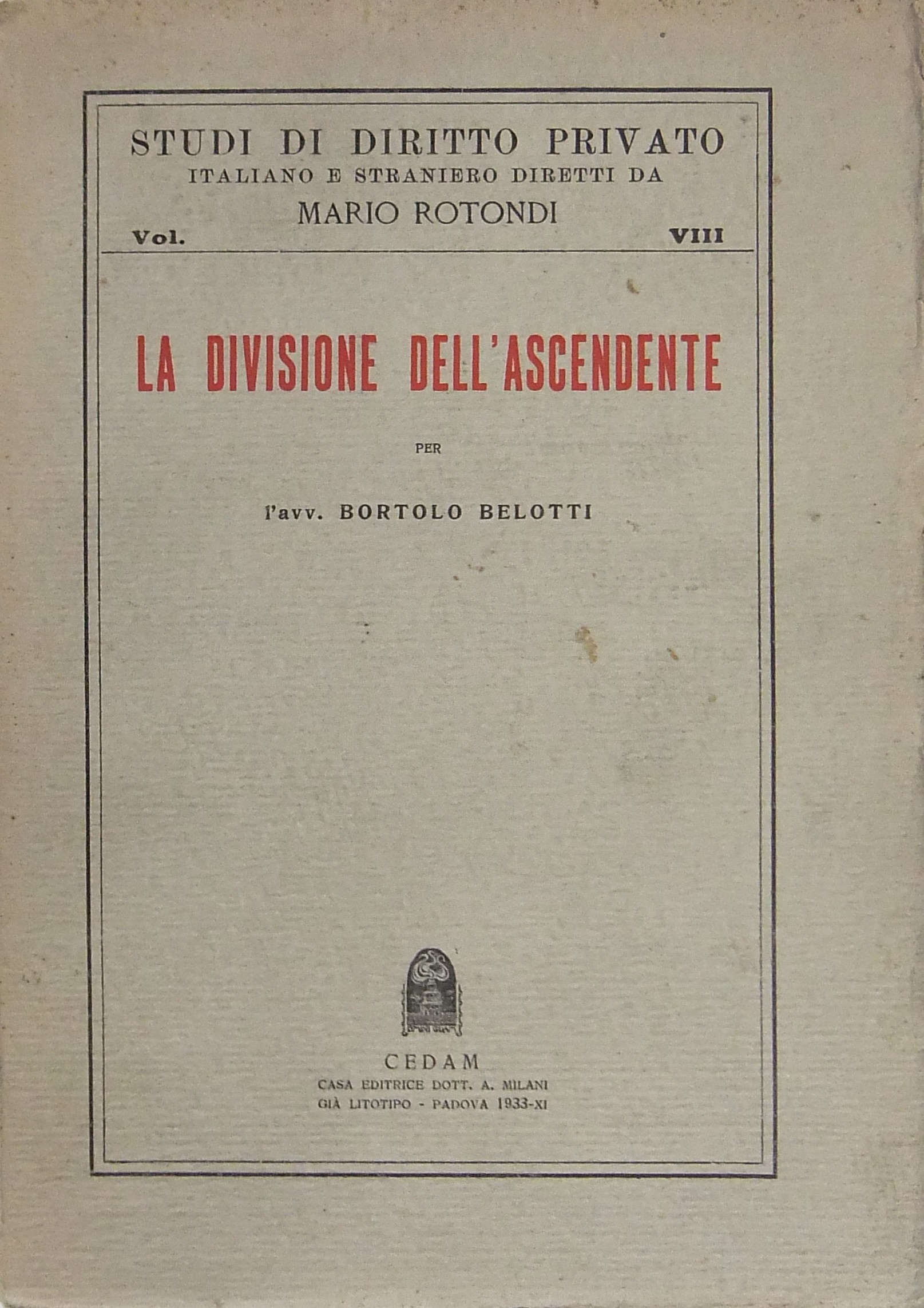 La divisione dell'ascendente