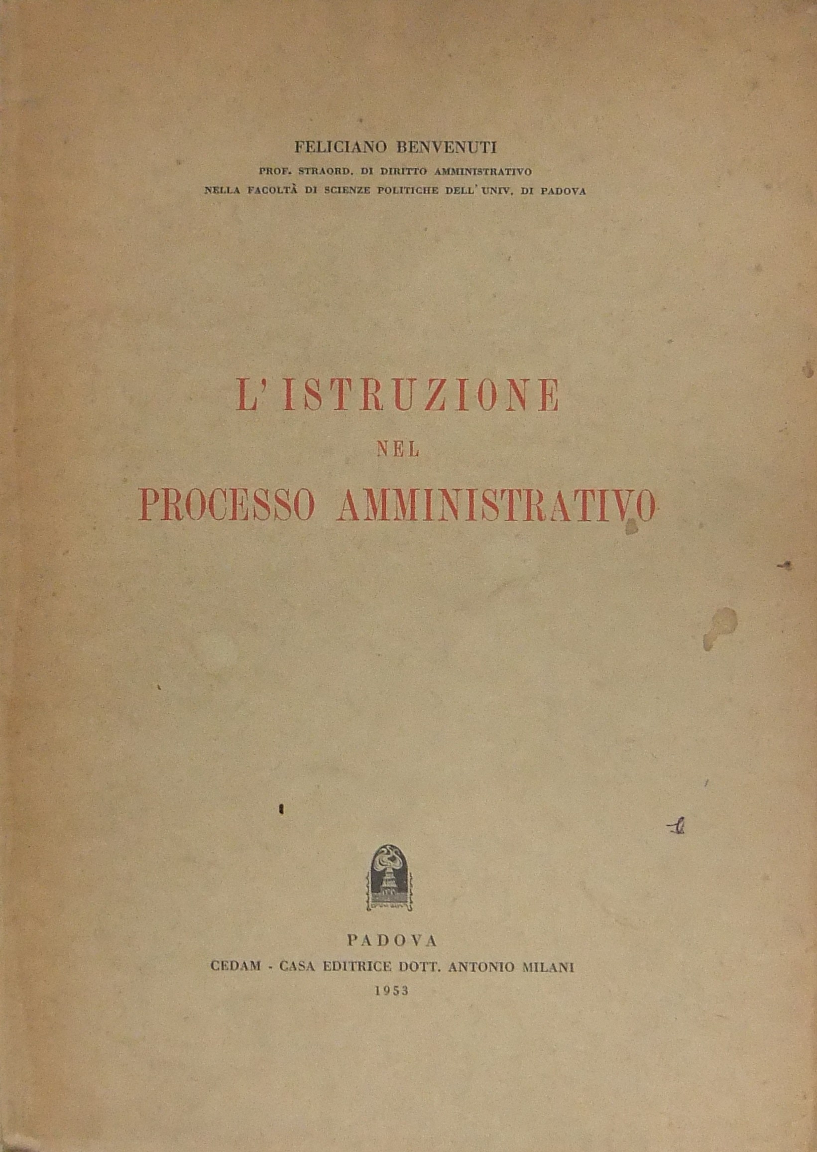 L'istruzione nel processo amministrativo