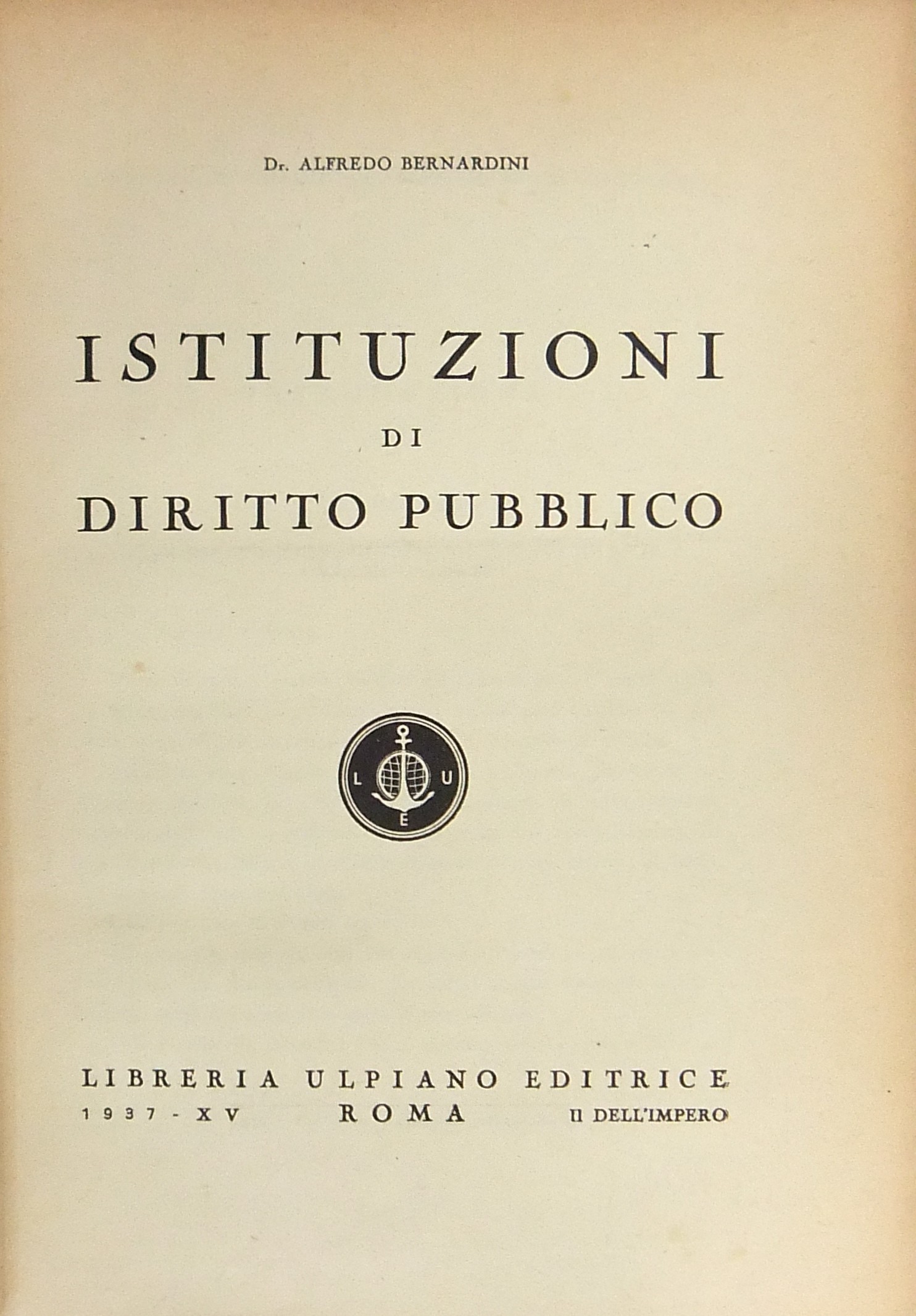 Istituzioni di diritto pubblico