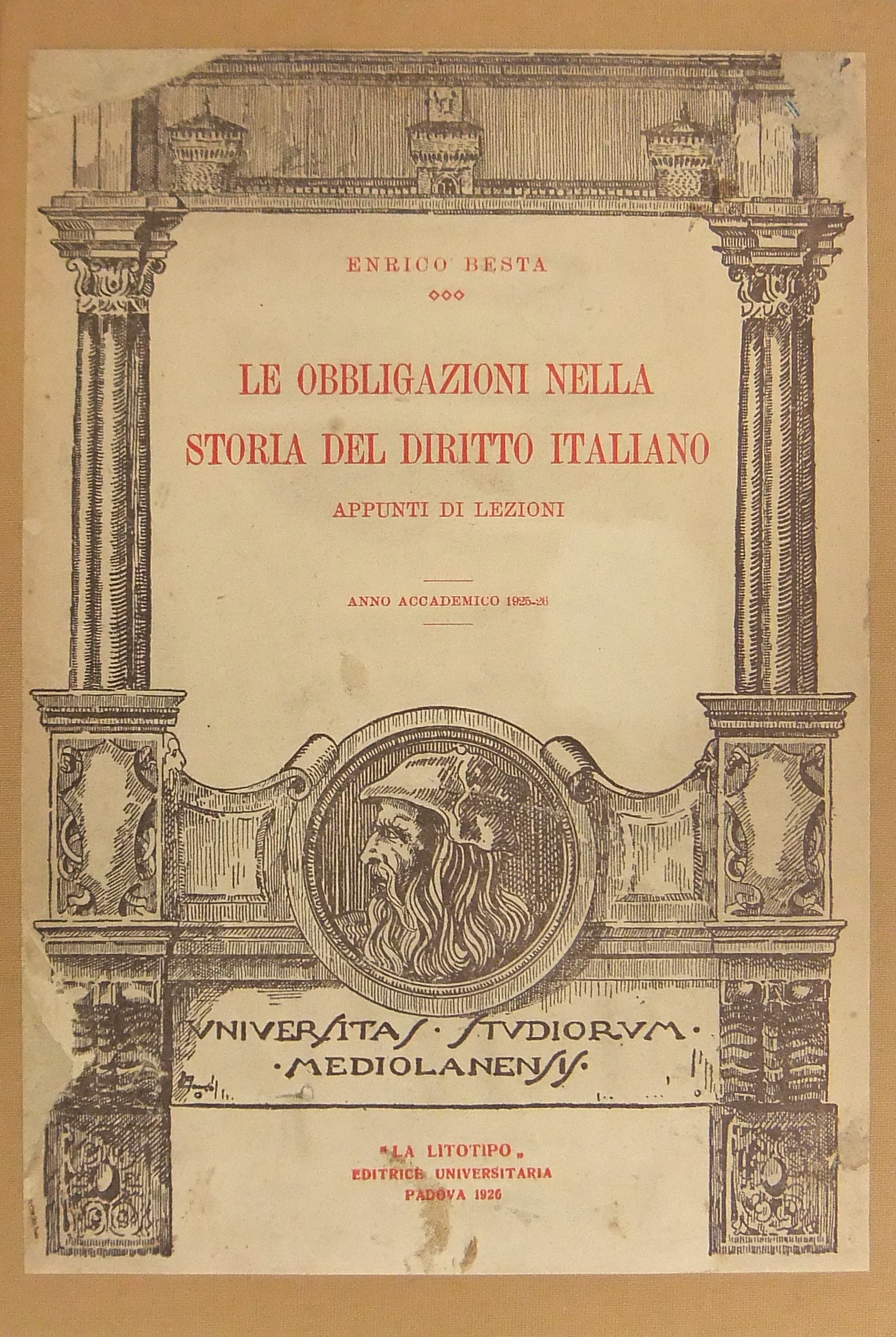 Le obbligazioni nella storia del diritto italiano.