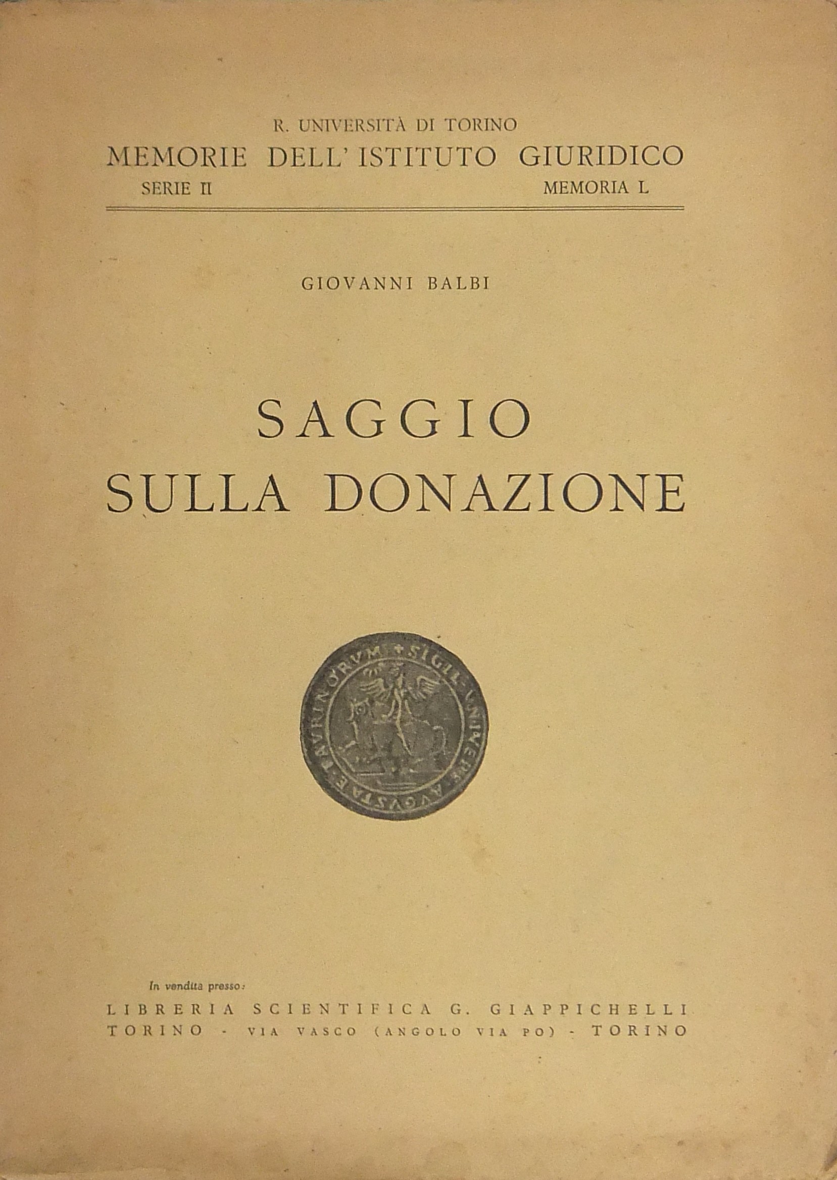 Saggio sulla donazione