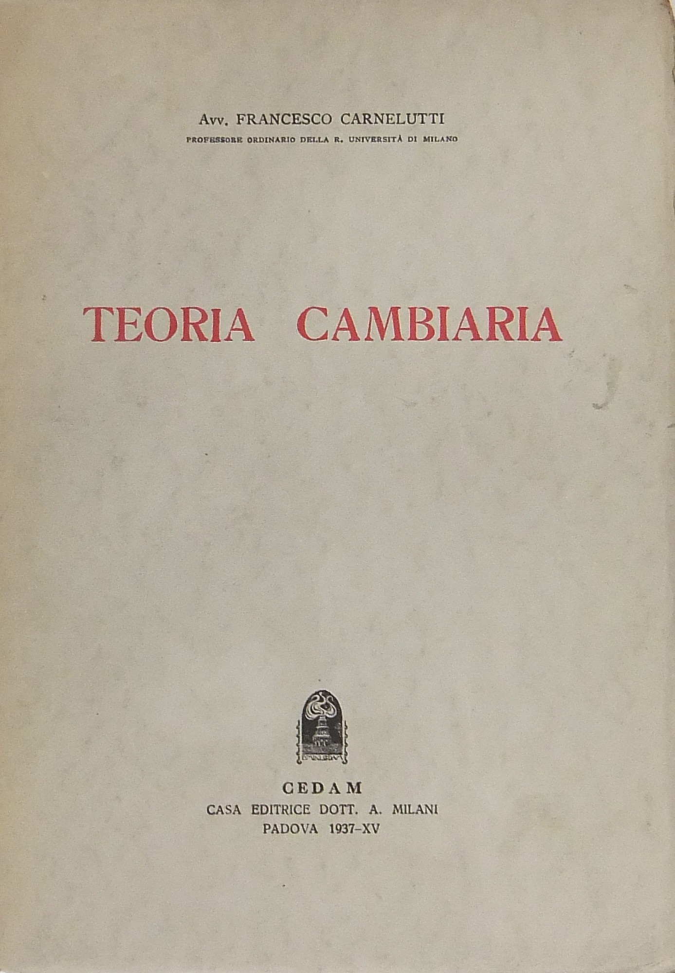 Teoria Cambiaria