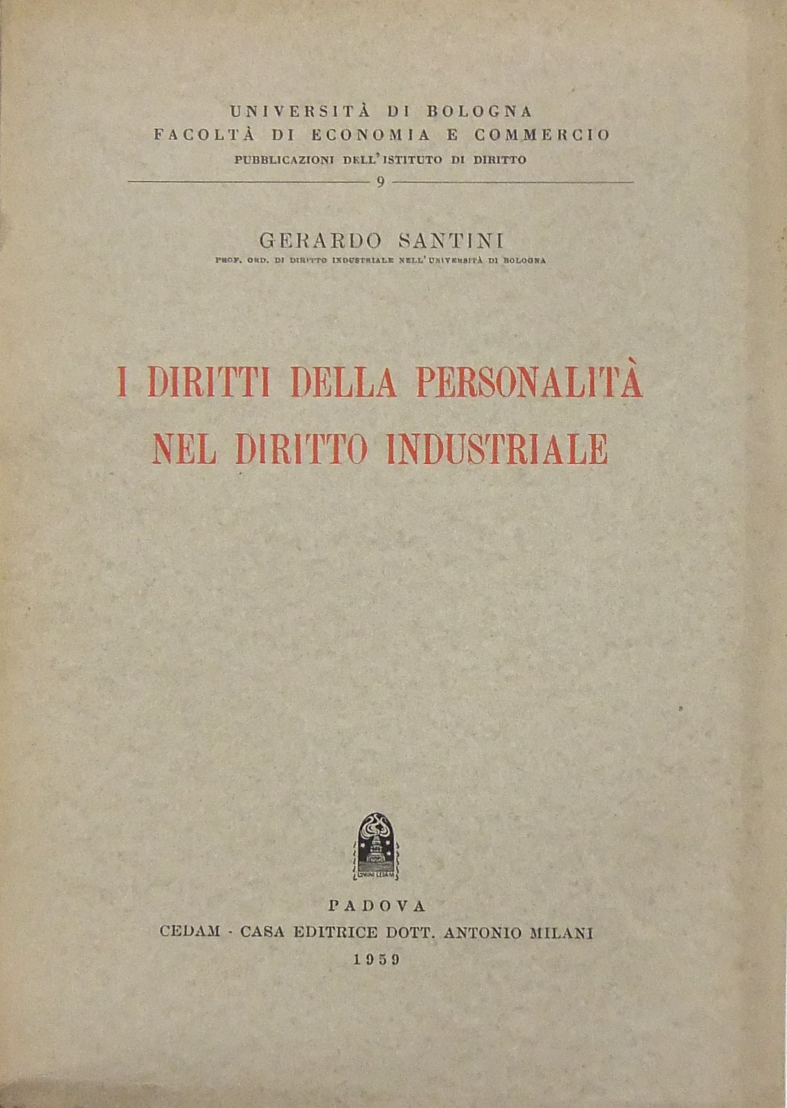 I diritti della personalità nel diritto industrial