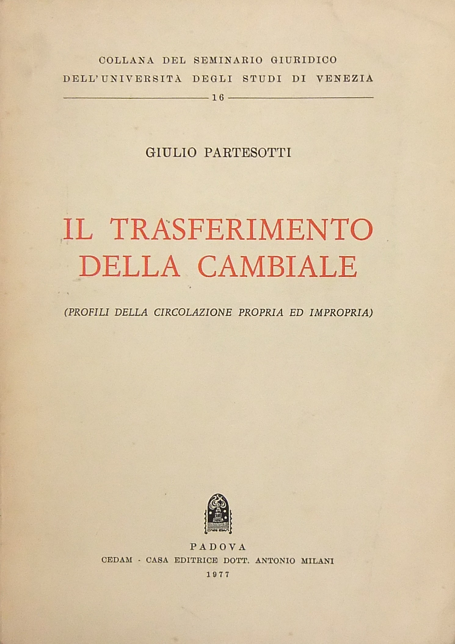 Il trasferimento della cambiale.