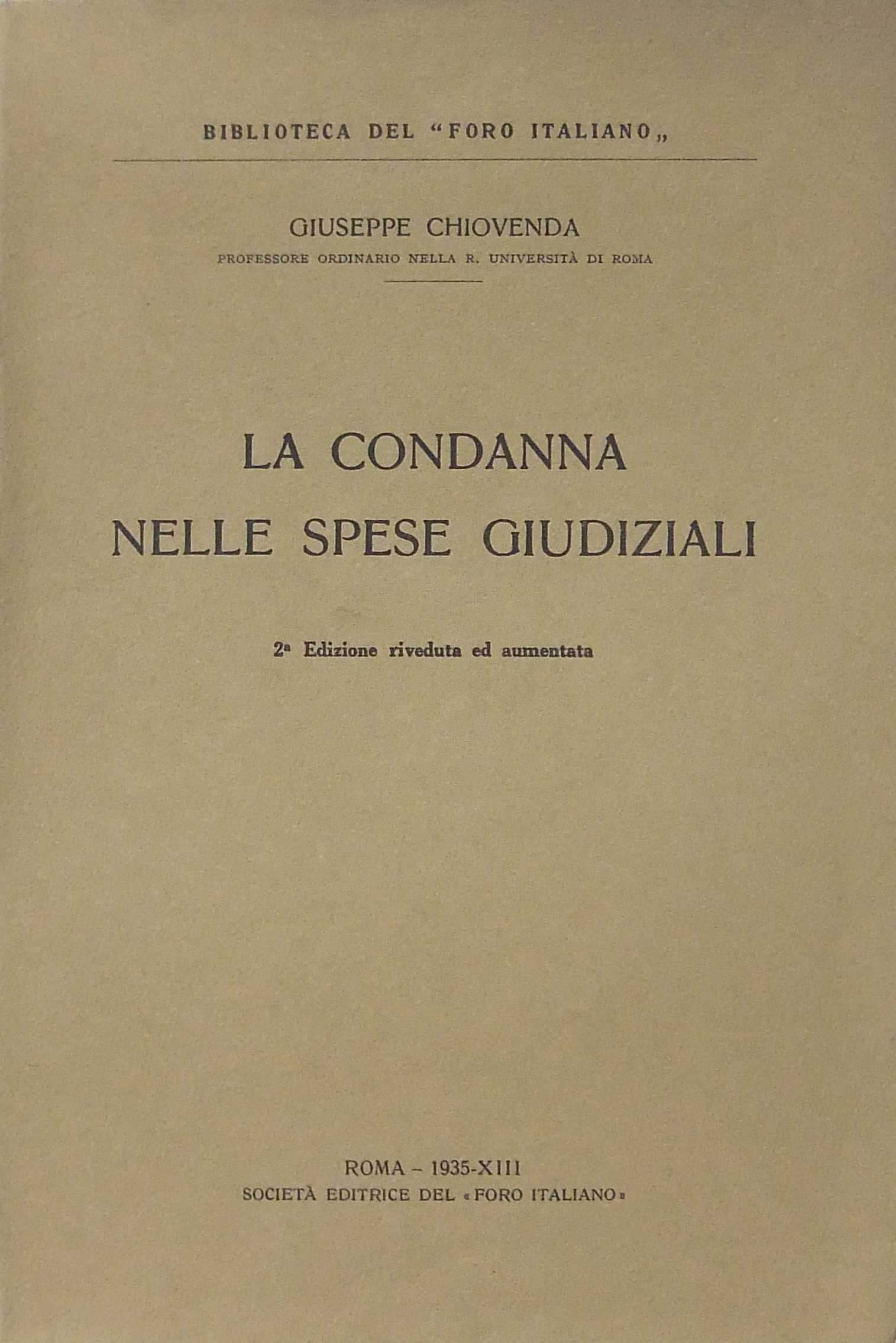 La condanna nelle spese giudiziali