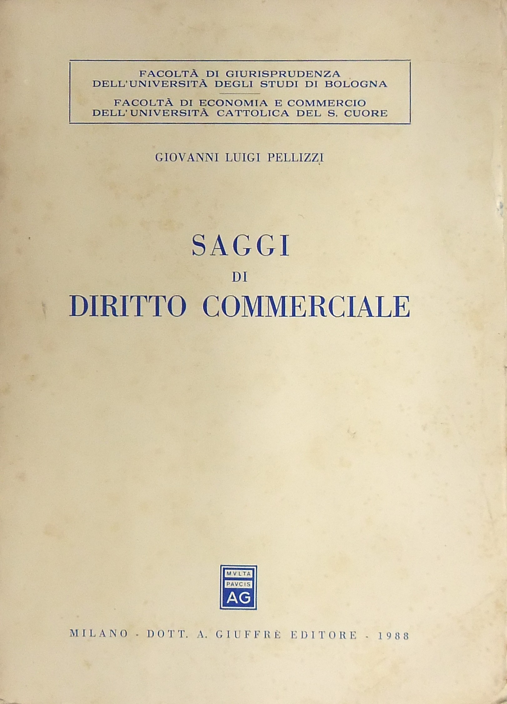 Saggi di diritto commerciale