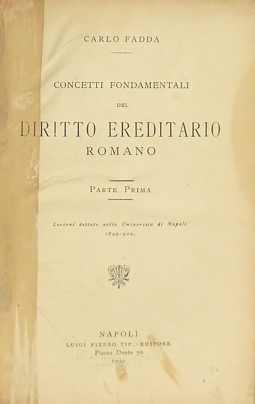 Concetti fondamentali del diritto ereditario roman