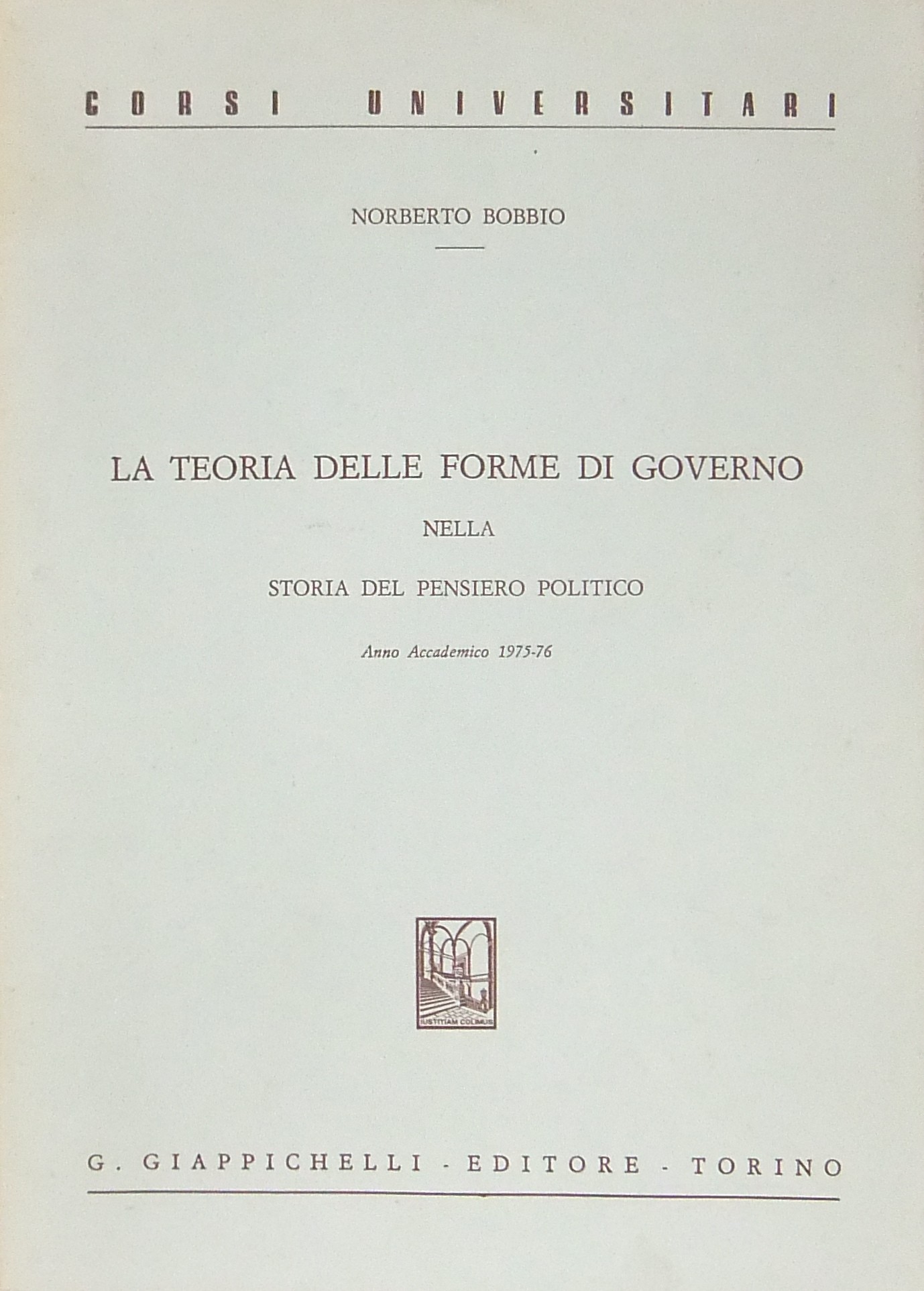 La teoria delle forme di governo nella storia del