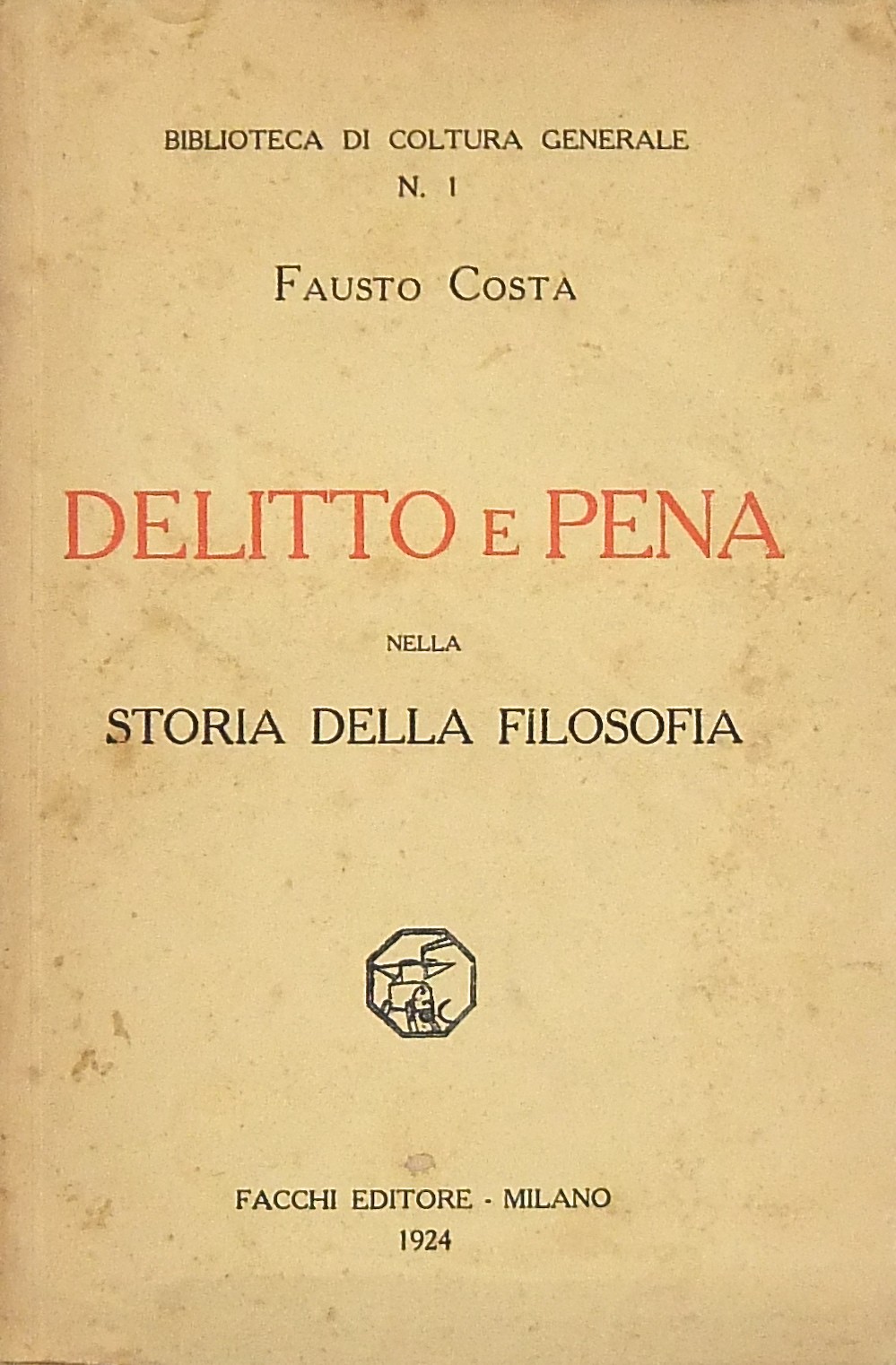 Delitto e pena nella storia della filosofia