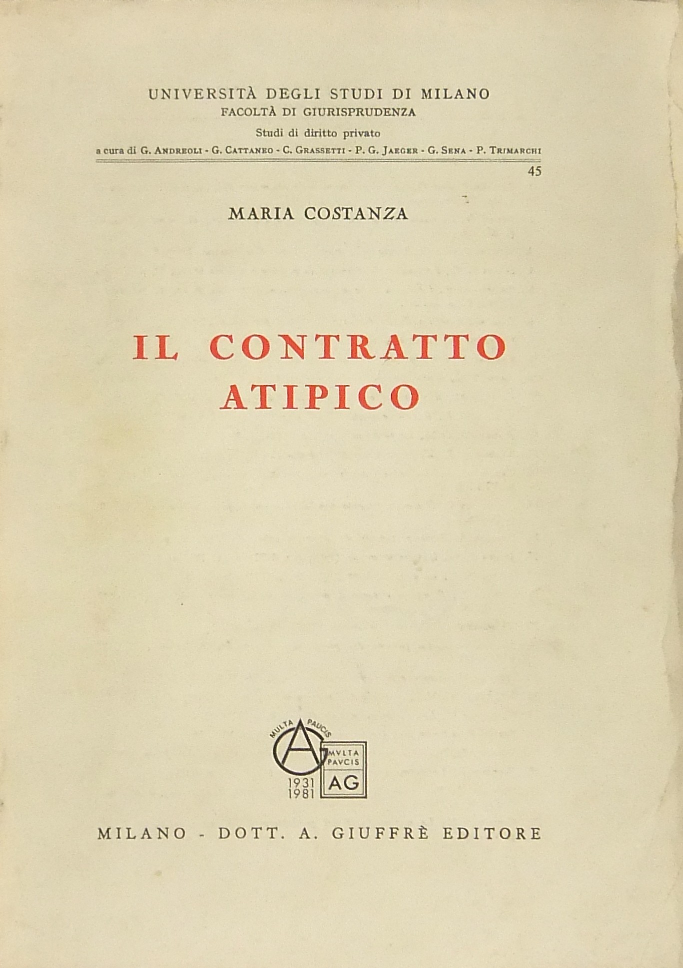 Il contratto atipico