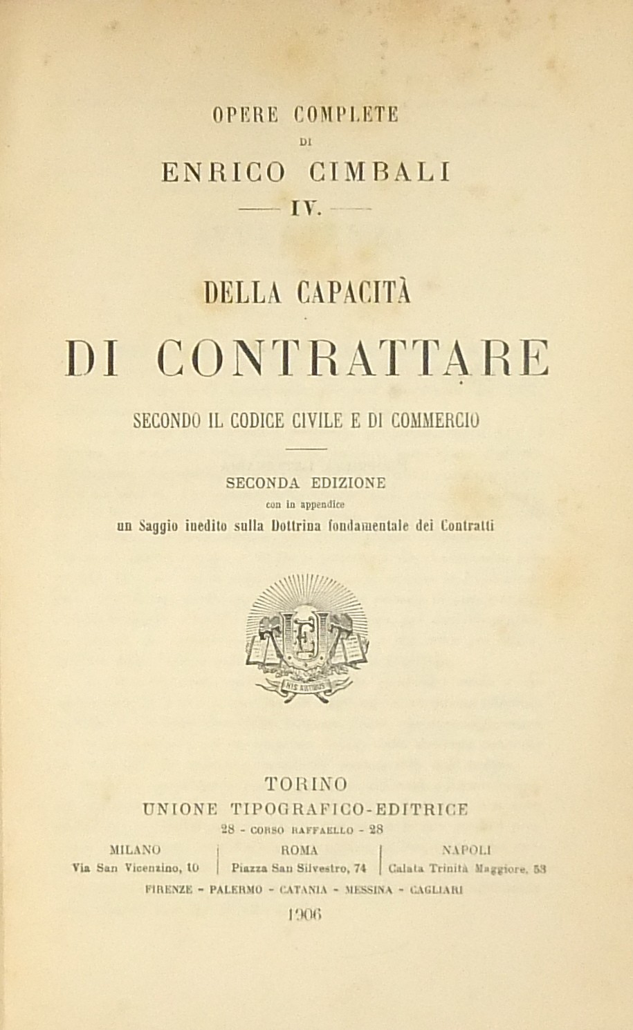 Della capacità di contrattare secondo il codice ci