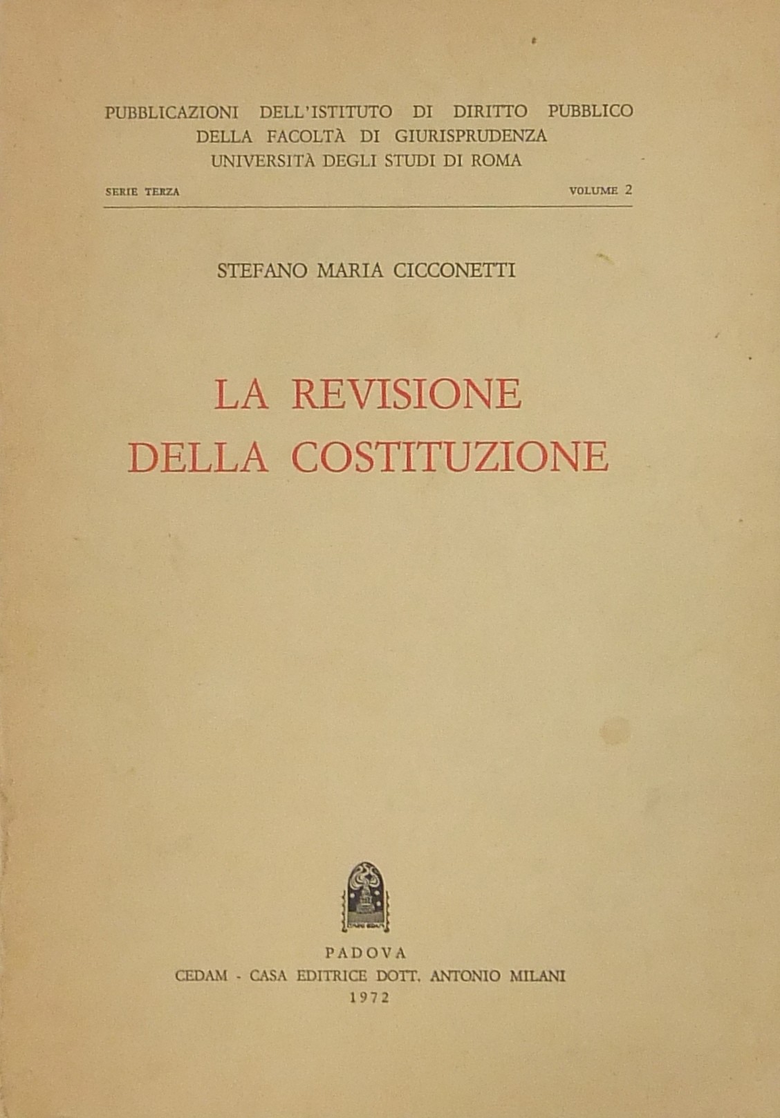 La revisione della Costituzione