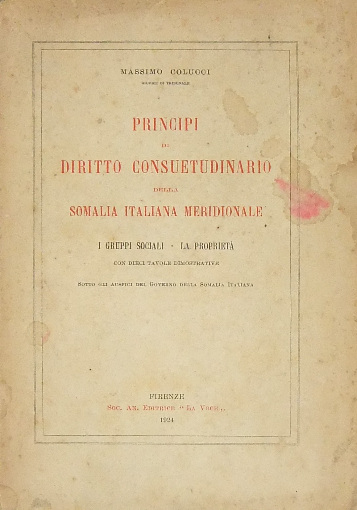 Principi di diritto consuetudinario della Somalia
