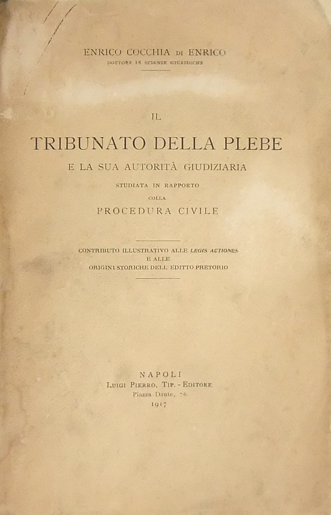 Il Tribunato della plebe e la sua autorità giudizi