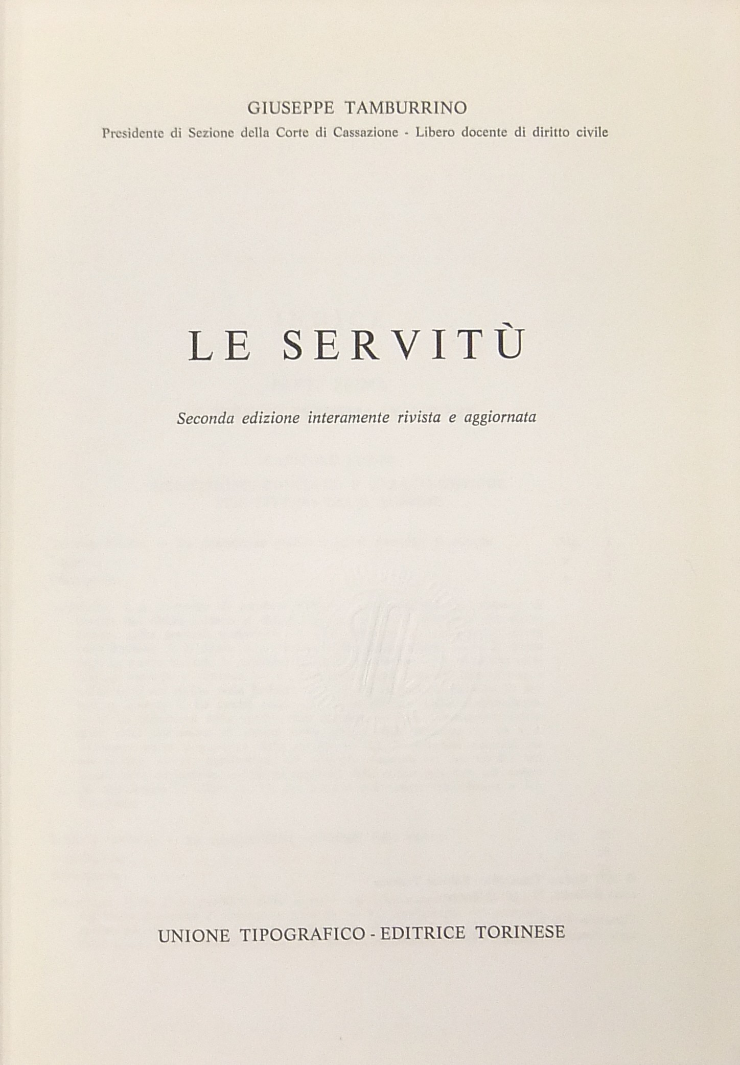 Le servitù