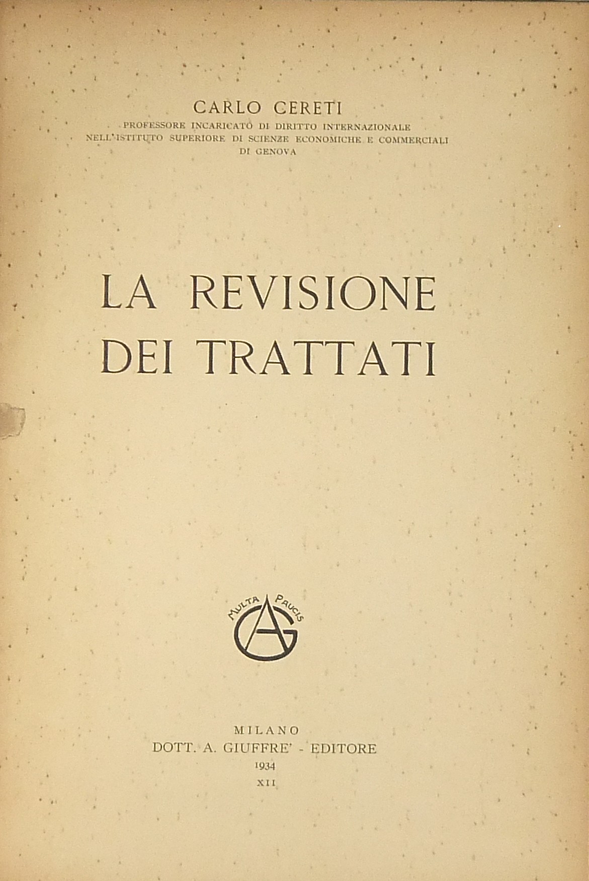 La revisione dei trattati