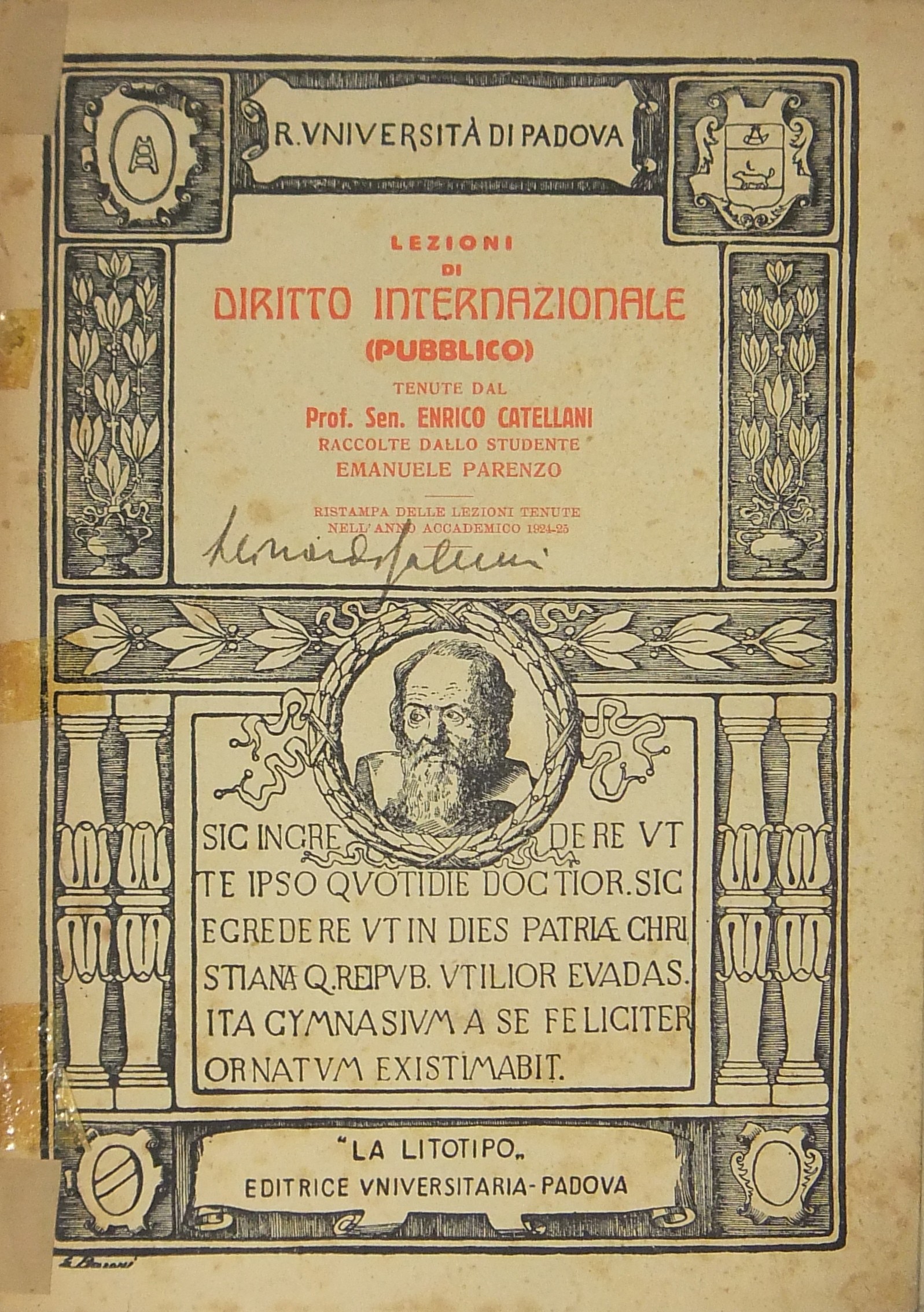 Lezioni di diritto internazionale (pubblico).. Rac