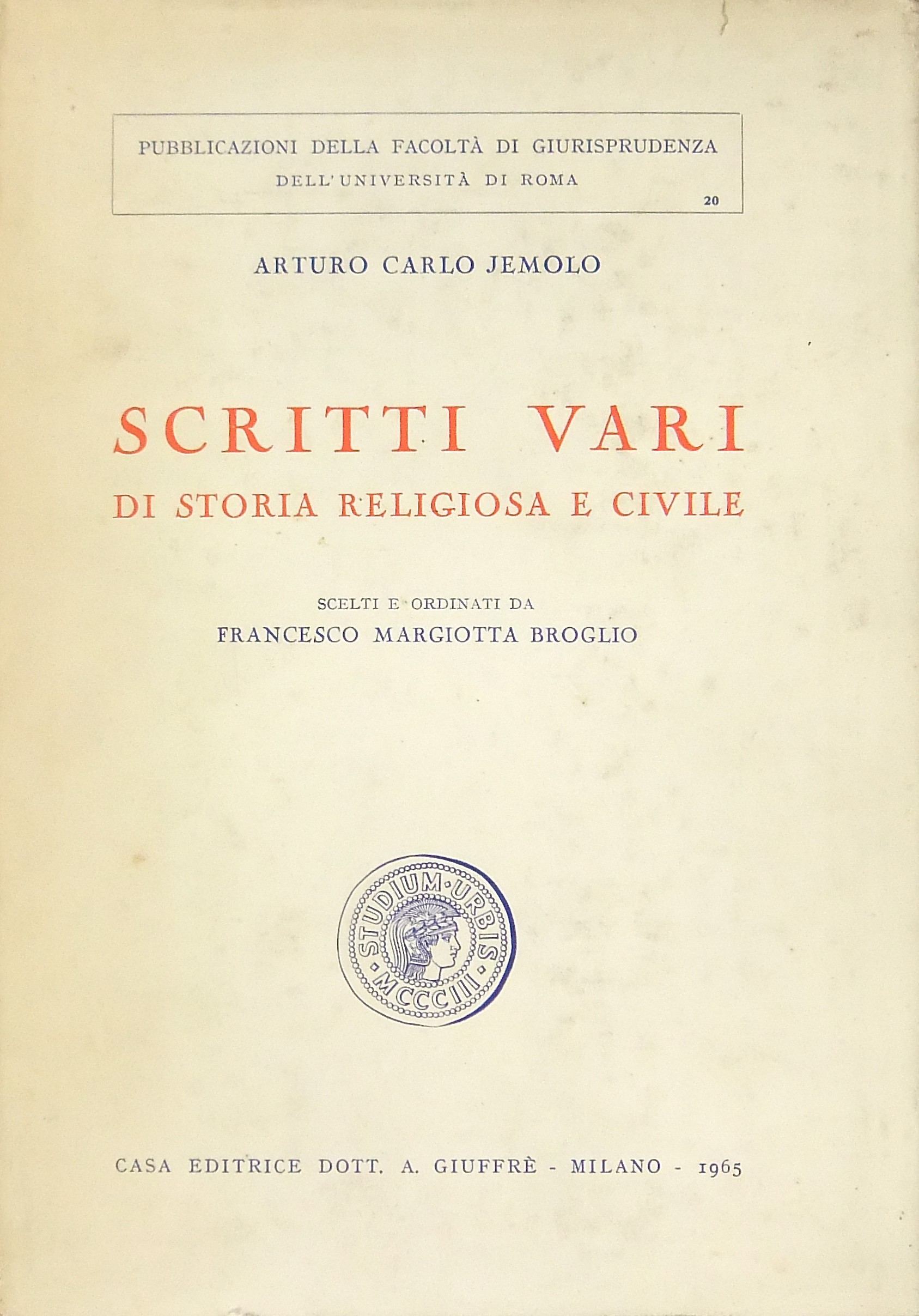 Scritti vari di storia religiosa e civile. Scelti