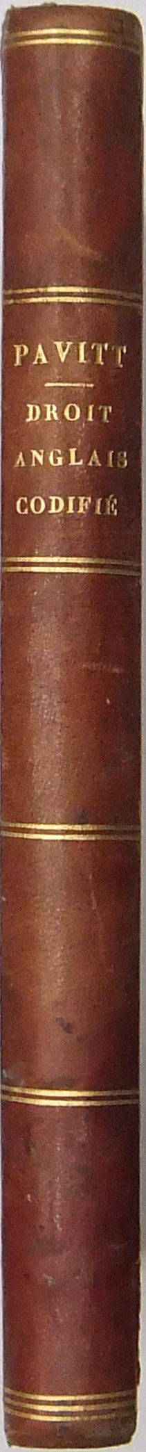 Le droit anglais codifié