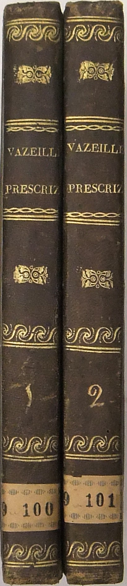 Trattato delle prescrizioni secondo i nuovi codici