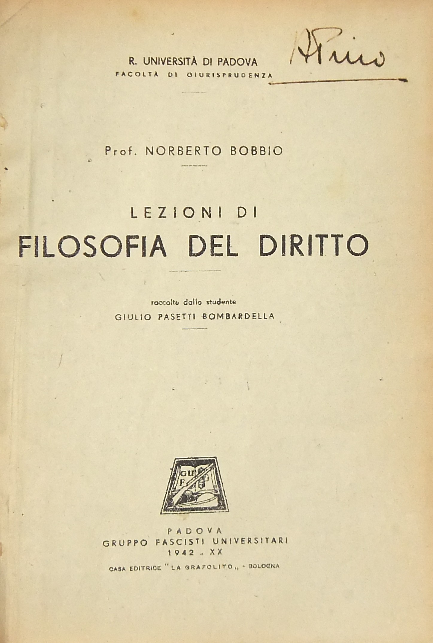 Lezioni di filosofia del diritto