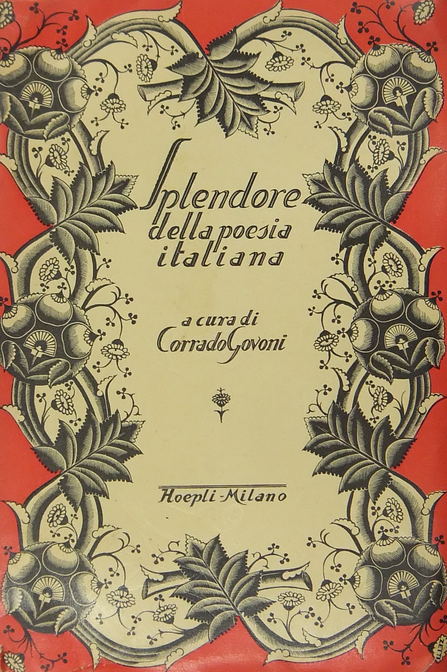 Splendore della poesia italiana dalle origini ai n