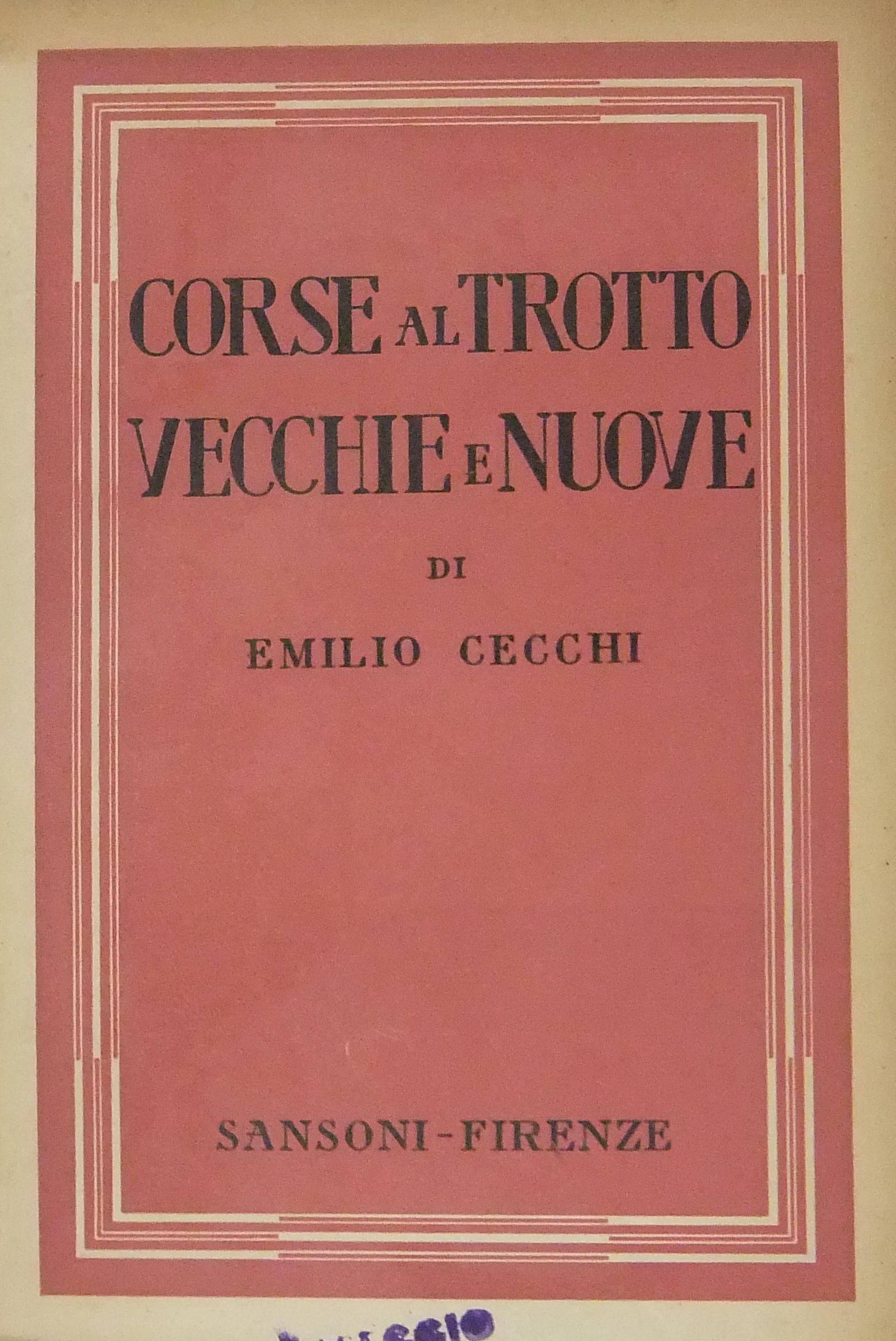 Corse al trotto vecchie e nuove. Con 12 tavole