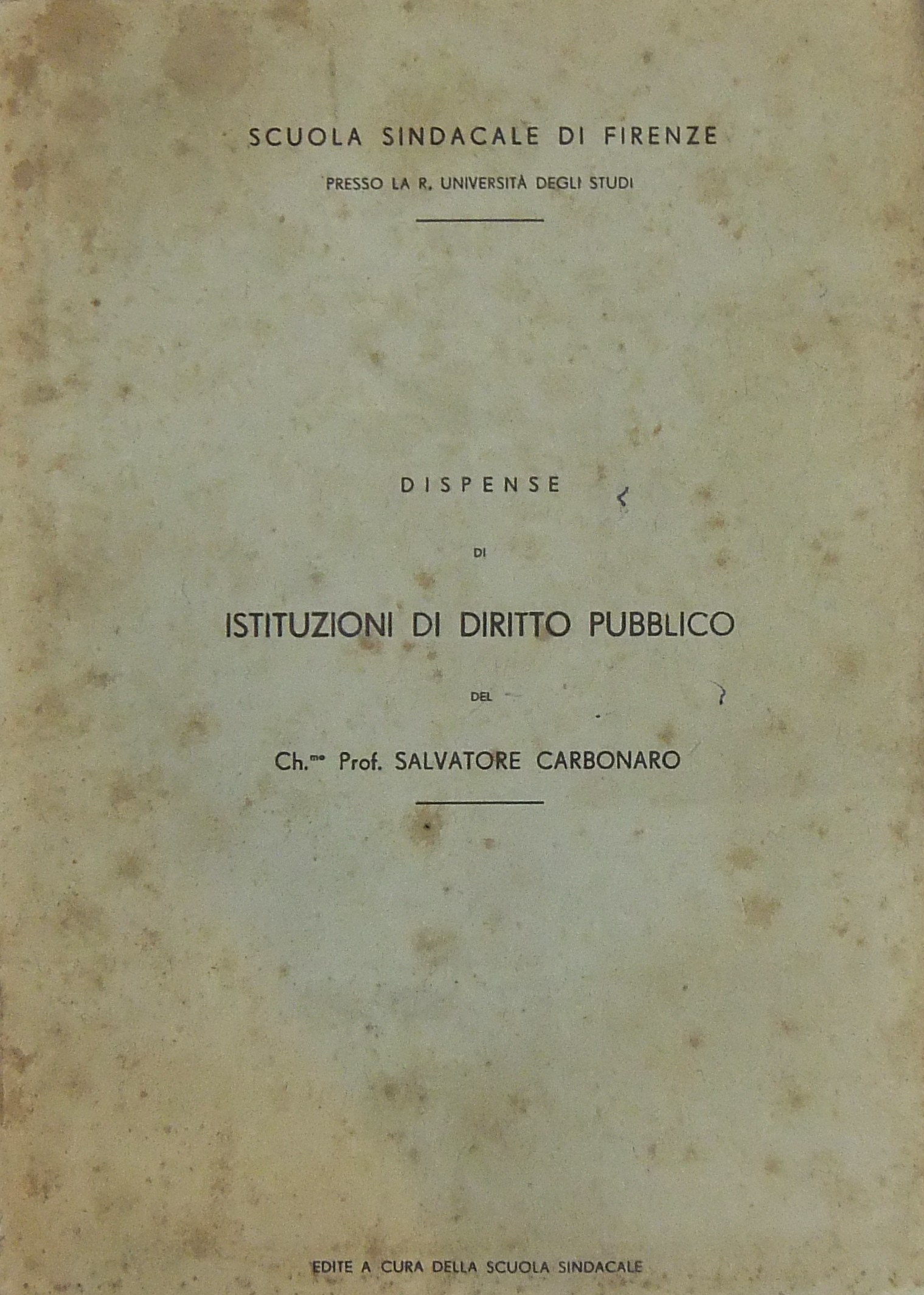 Dispense di istituzioni di diritto pubblico