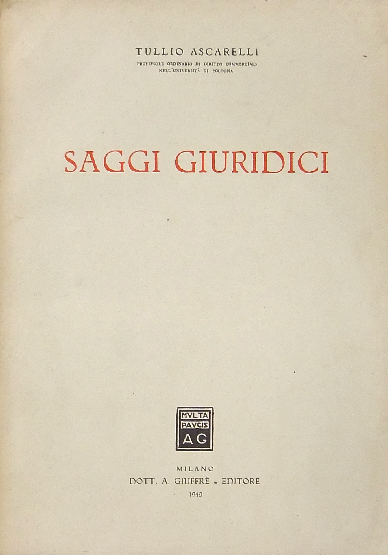 Saggi giuridici