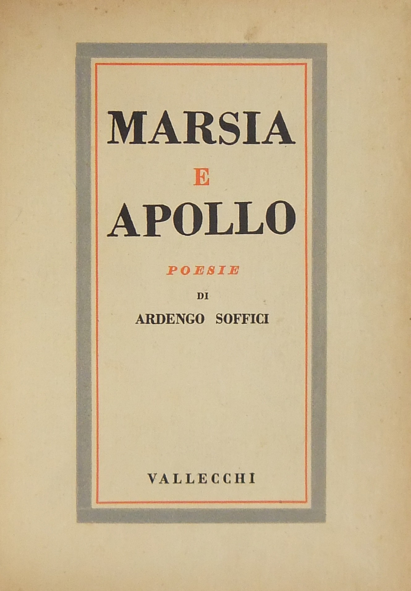 Marsia e Apollo. Poesie