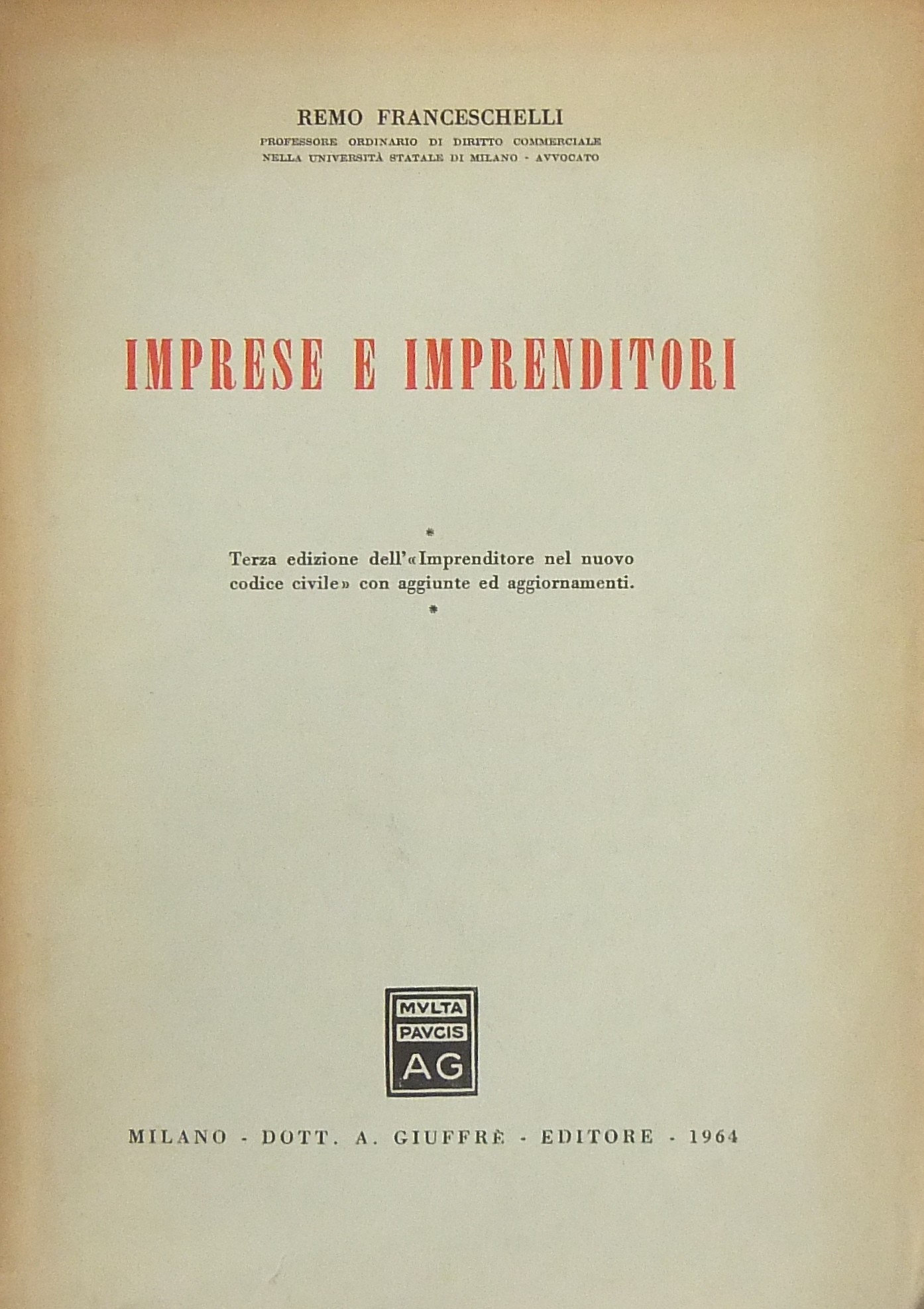 Imprese e imprenditori