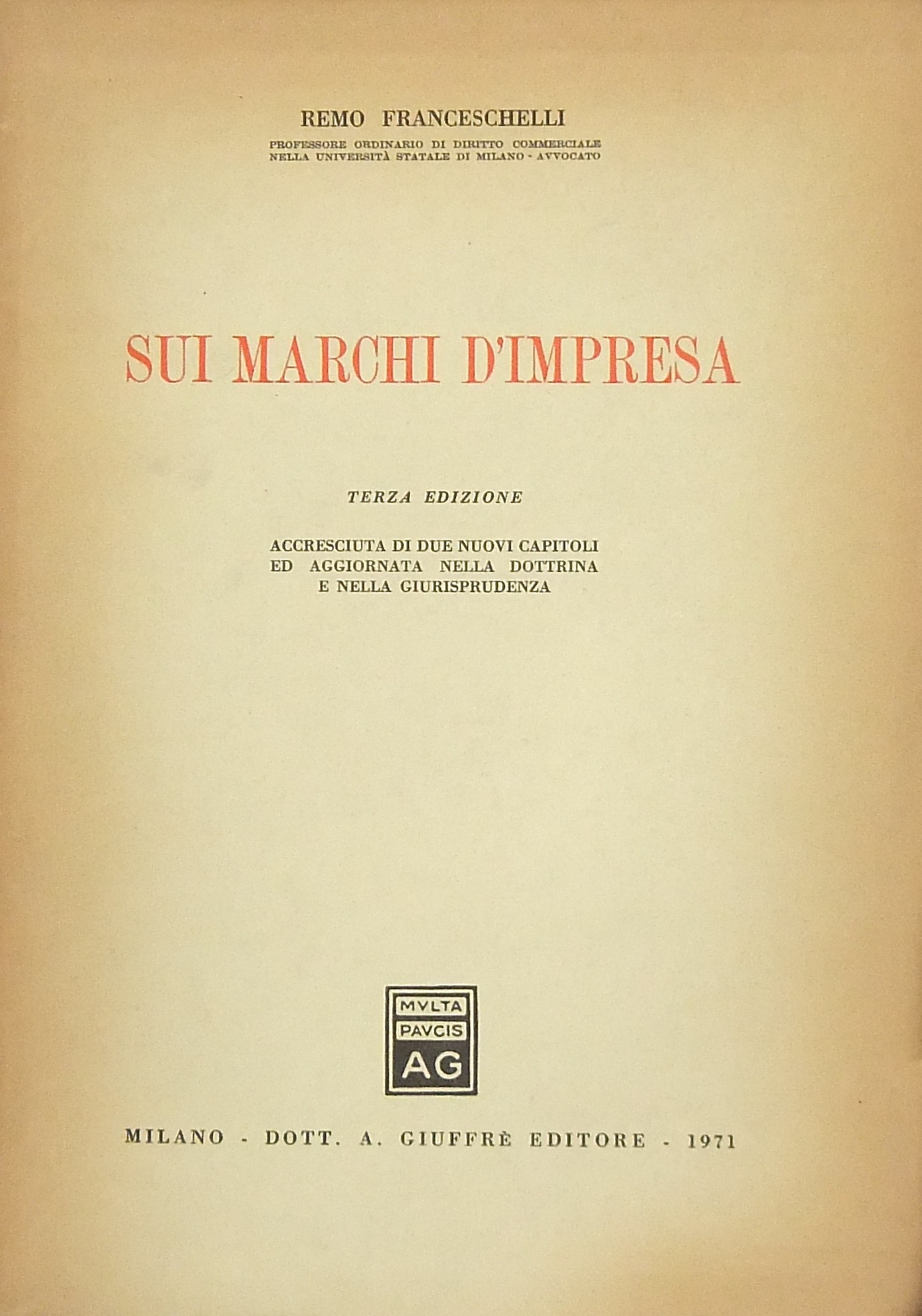 Sui marchi d'impresa