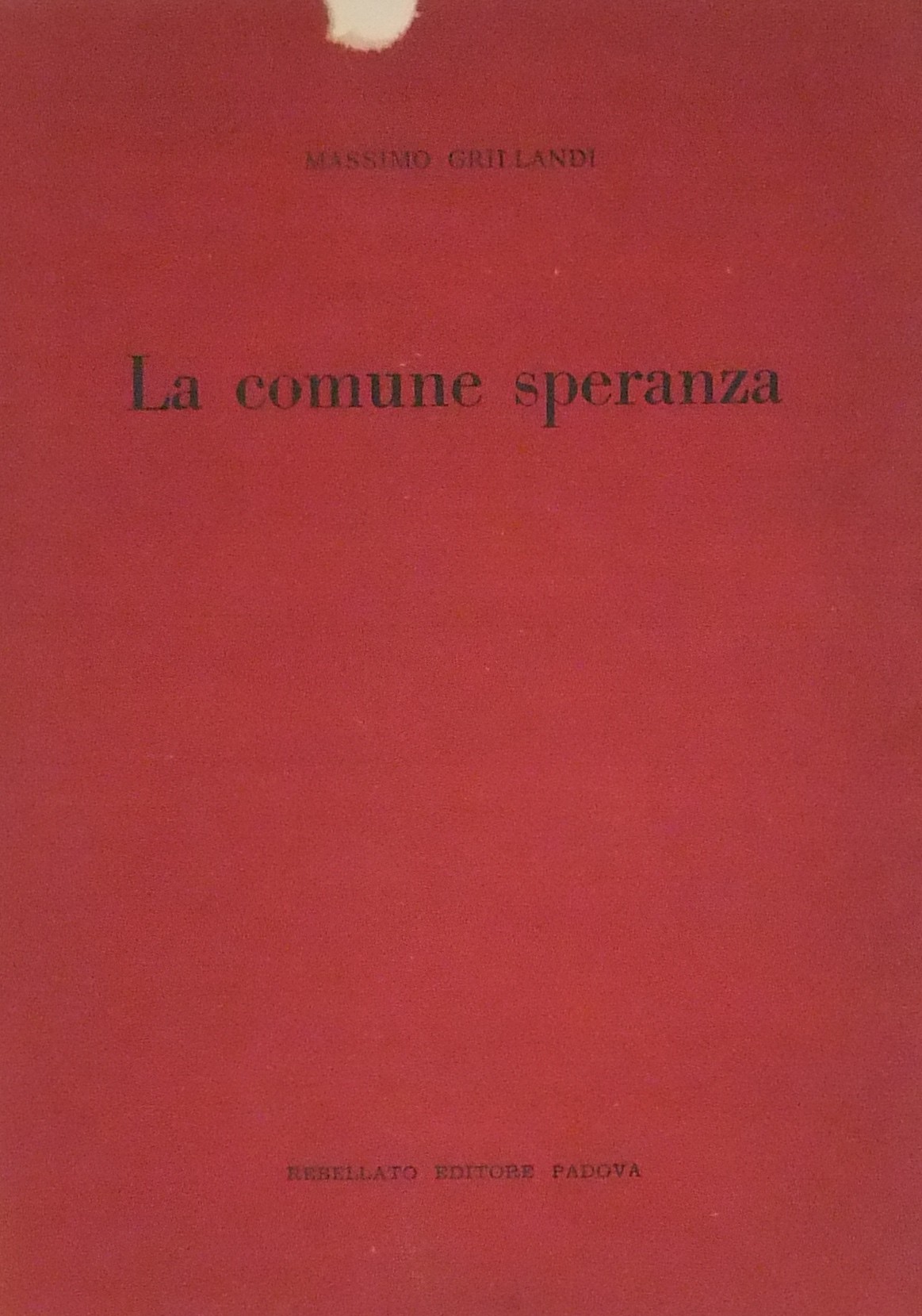 La comune speranza