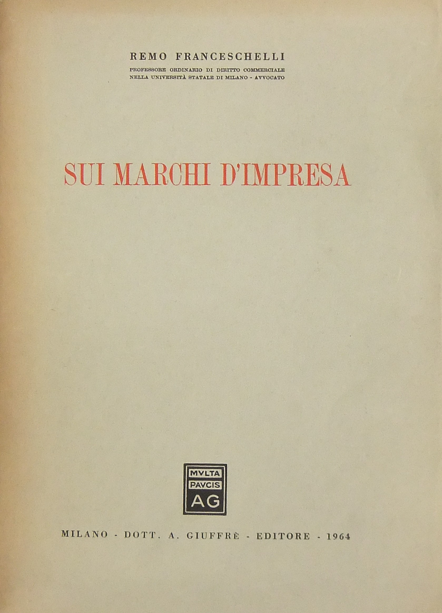 Sui marchi d'impresa