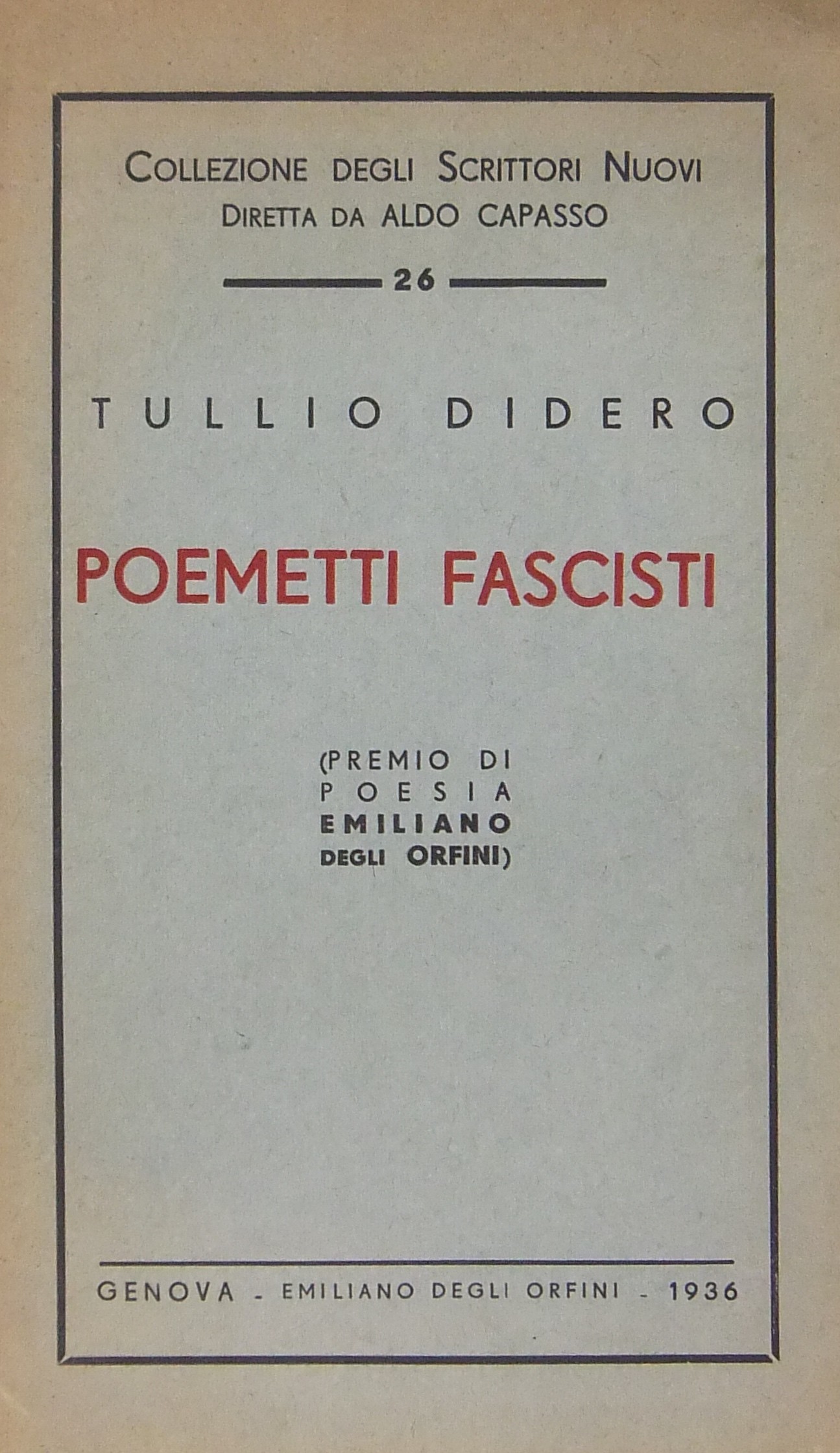 Poemetti fascisti