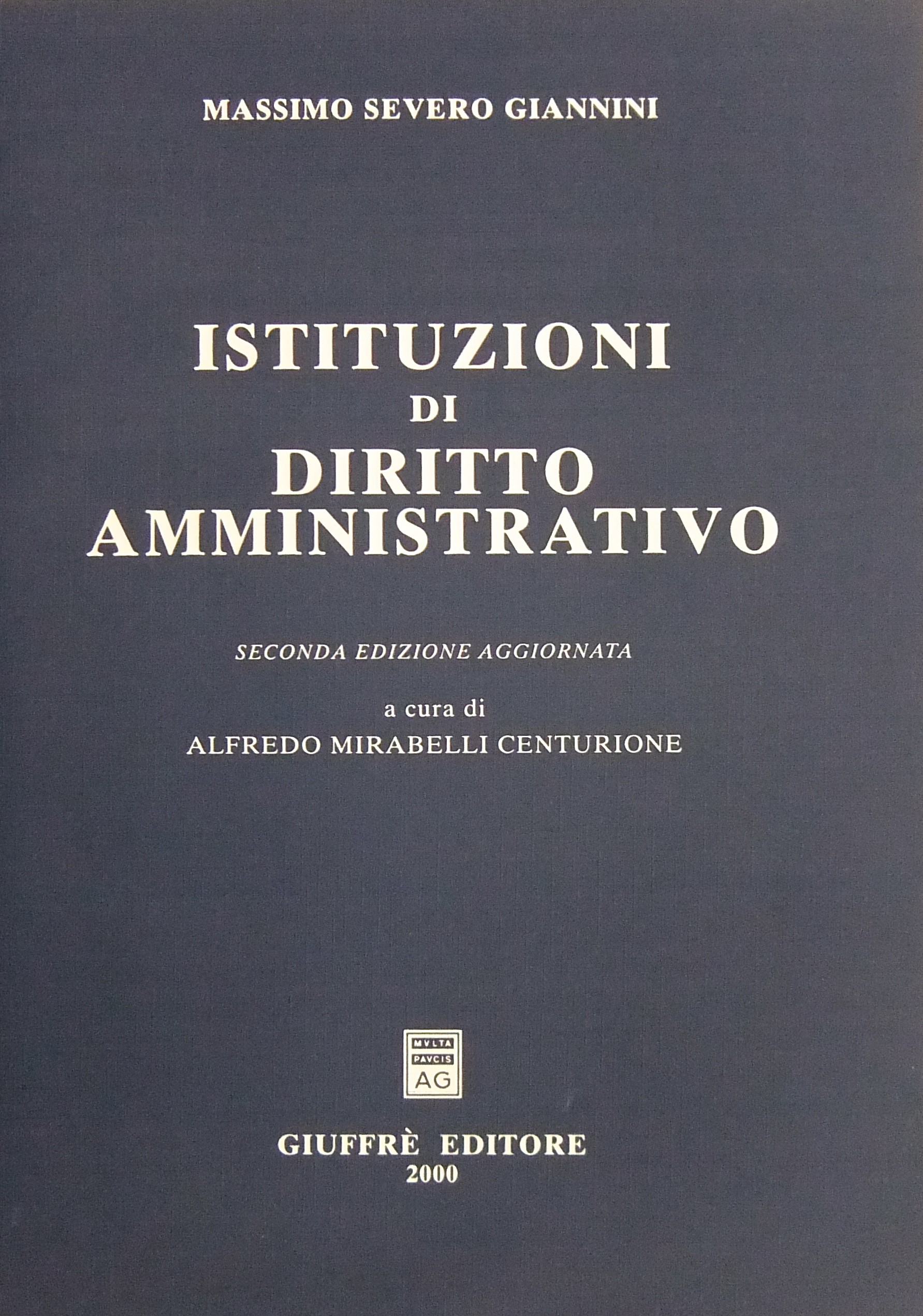 Istituzioni di diritto amministrativo