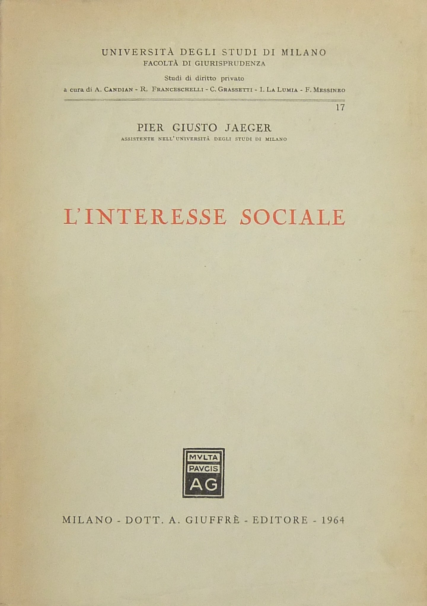 L'interesse sociale