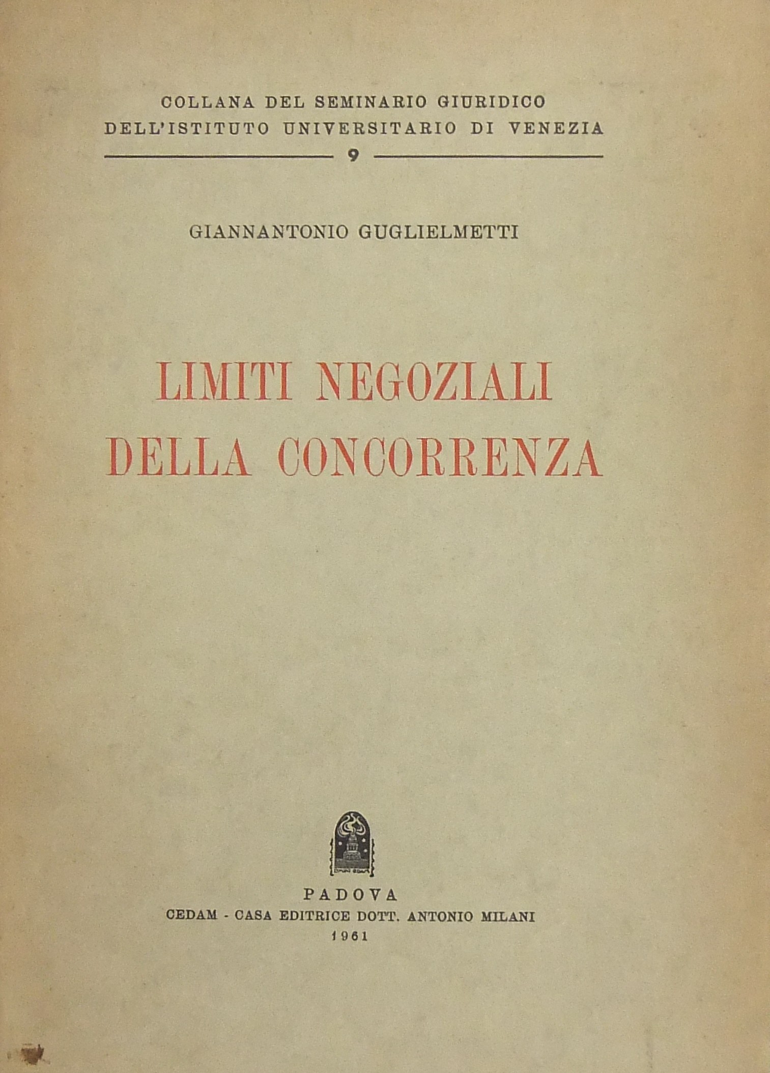 Limiti negoziali della concorrenza
